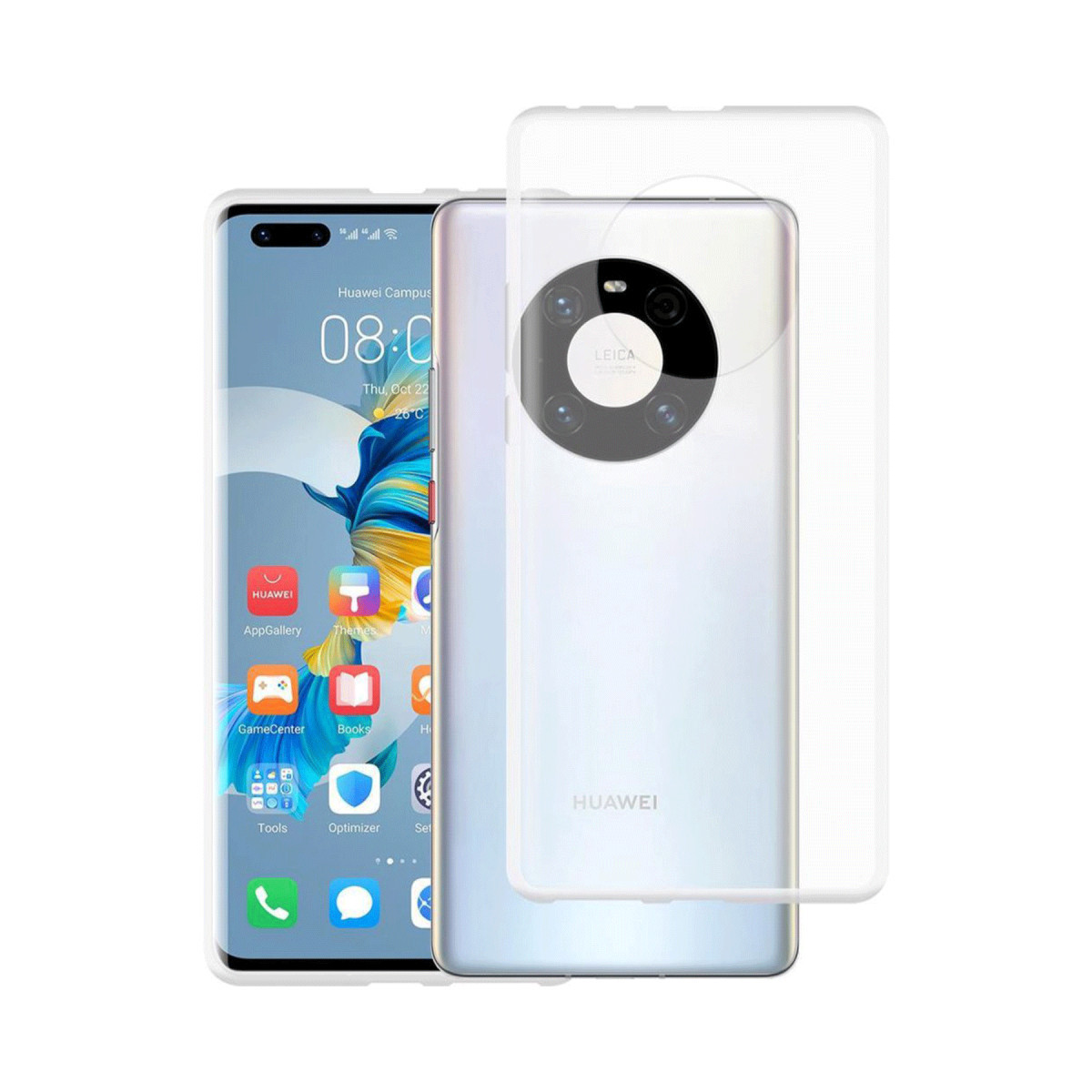 Newface Huawei Mate 40 Pro Kılıf Lüx Şeffaf Silikon — görsel 3