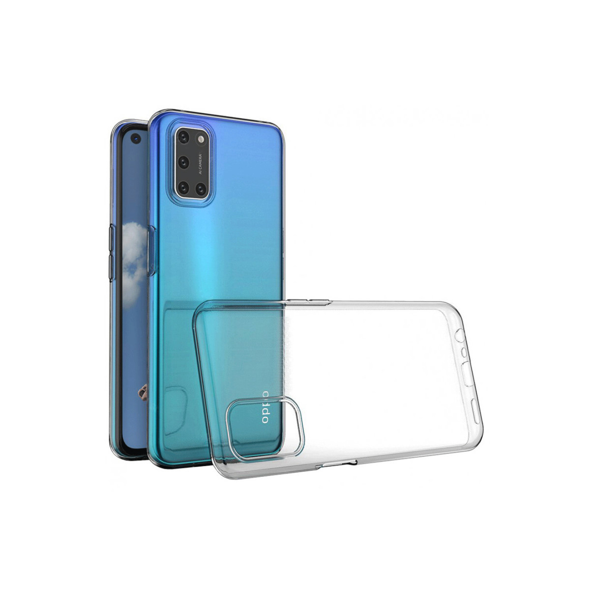 Newface Oppo A52 Kılıf Lüx Şeffaf Silikon — görsel 7