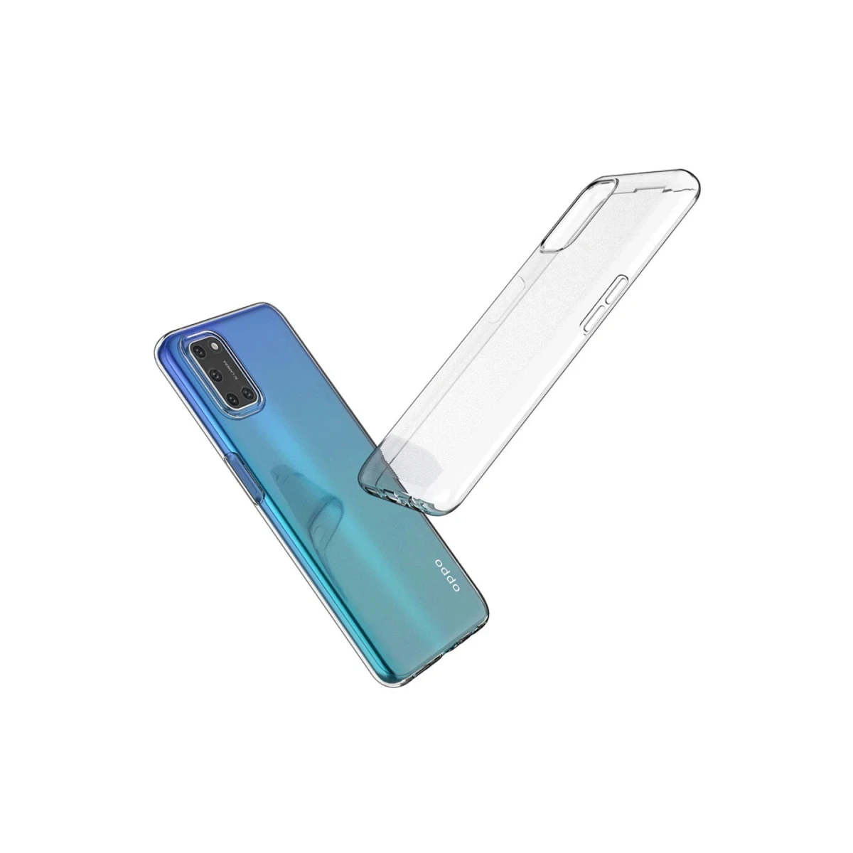 Newface Oppo A52 Kılıf Lüx Şeffaf Silikon — görsel 5