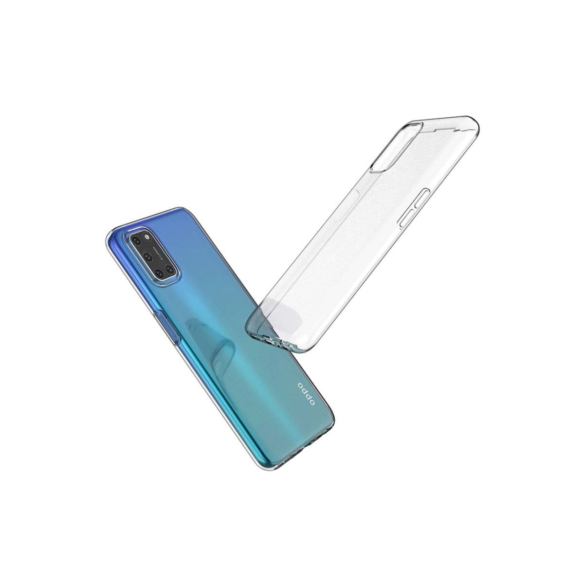 Newface Oppo A52 Kılıf Lüx Şeffaf Silikon — görsel 8
