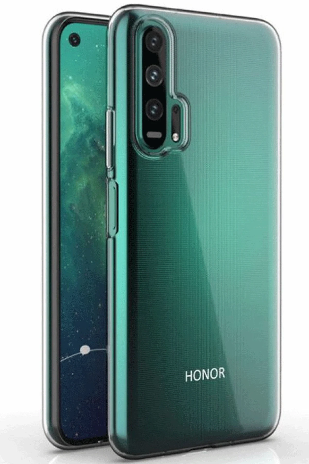 Newface Huawei Honor 20 Kılıf Lüx Şeffaf Silikon — görsel 2