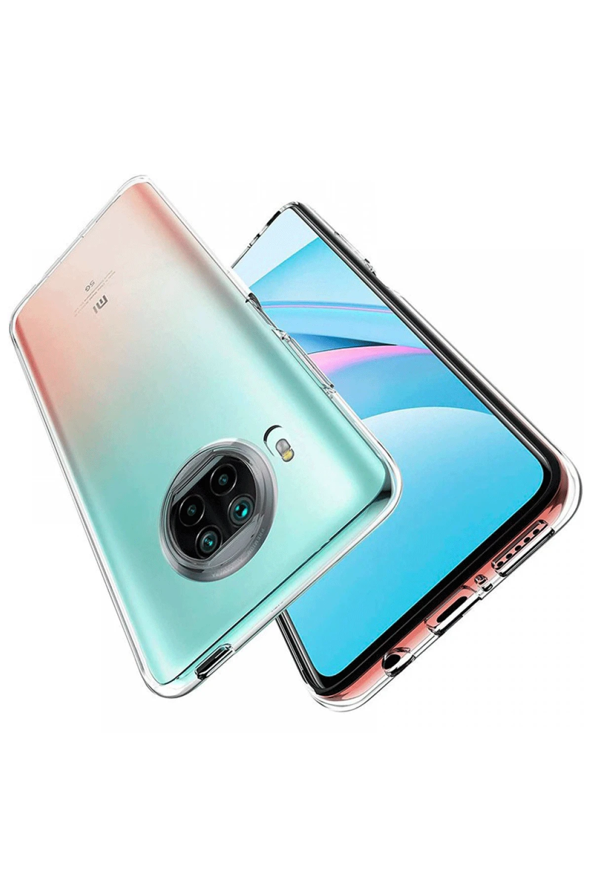 Newface Xiaomi Mi 10T Lite Kılıf Lüx Şeffaf Silikon — görsel 2
