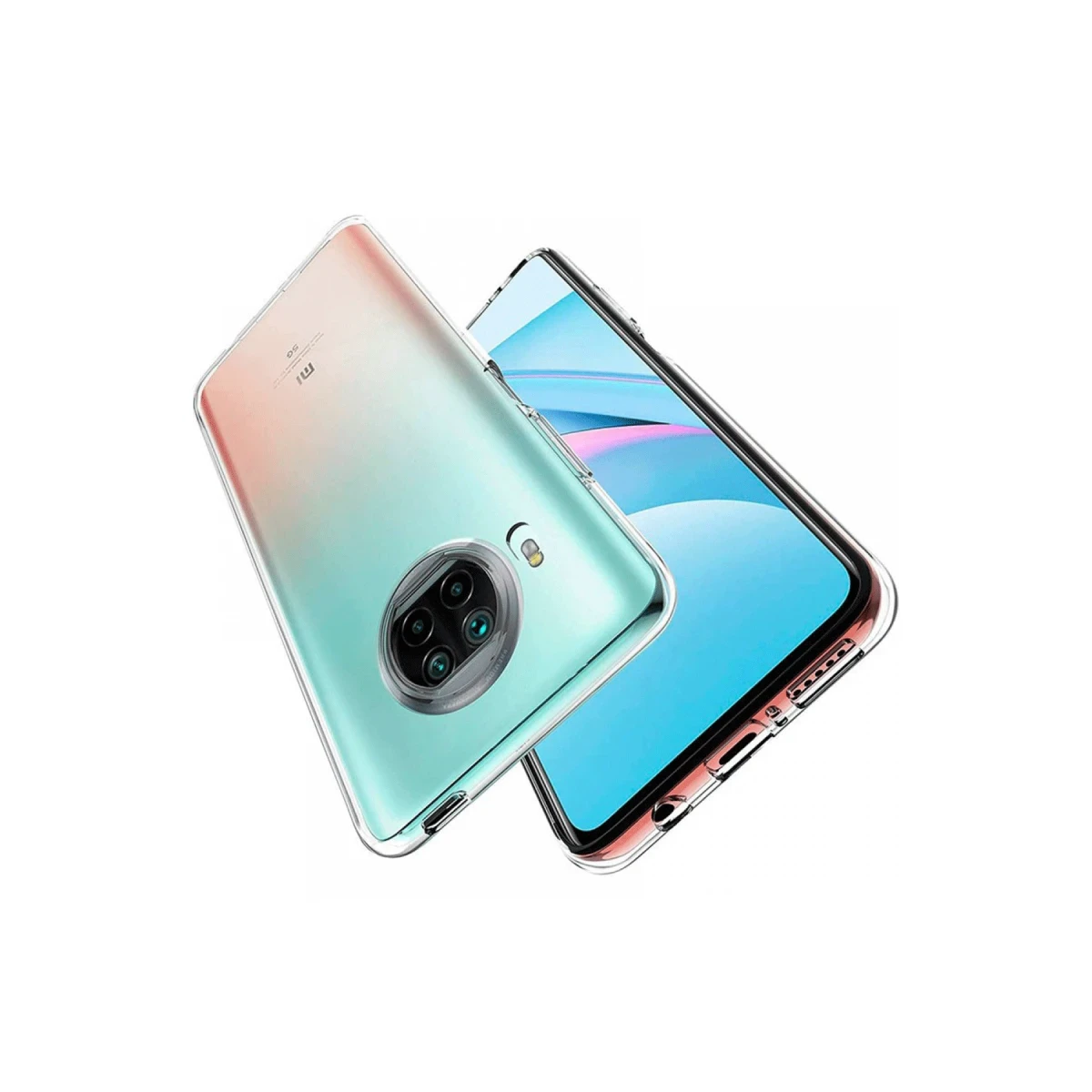 Newface Xiaomi Mi 10T Lite Kılıf Lüx Şeffaf Silikon — görsel 4