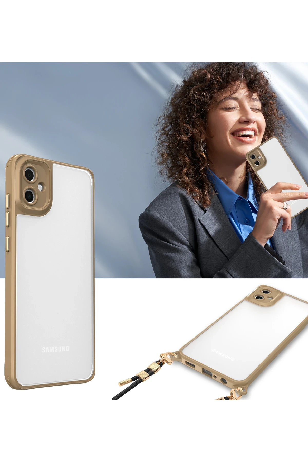 Newface Samsung Galaxy A06 Kılıf Penta Silikon Kılıf - Siyah