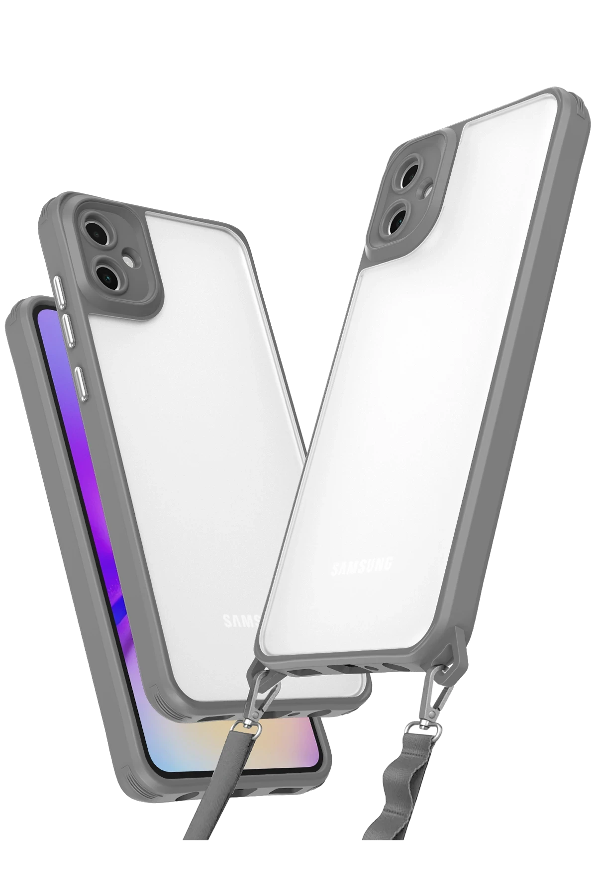 Newface Samsung Galaxy A06 Kılıf Penta Silikon Kılıf - Titan Gri