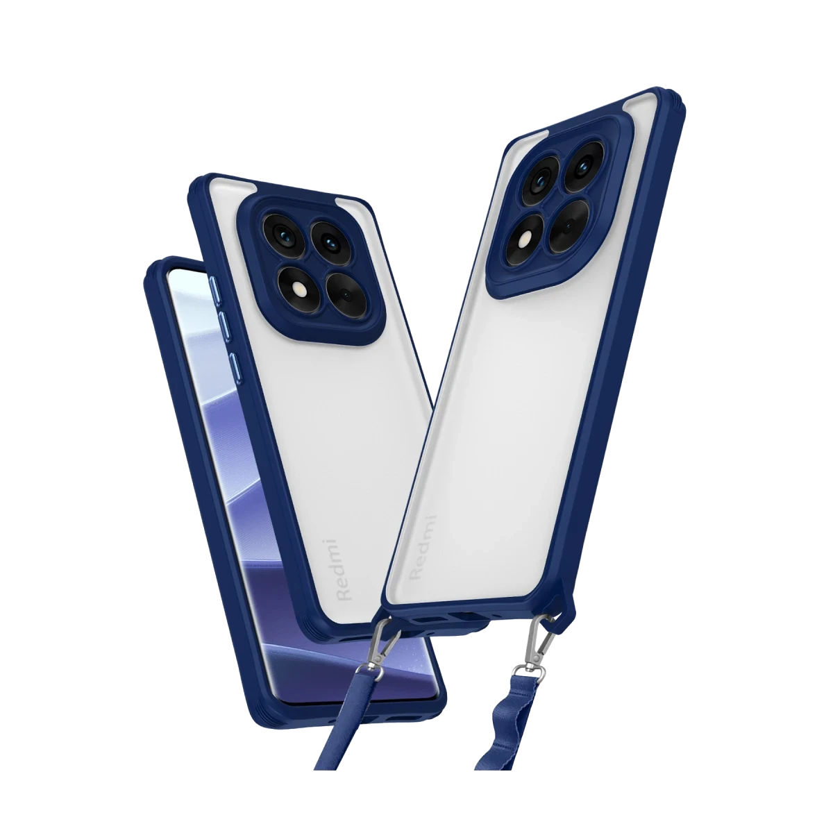 Newface Xiaomi Redmi Note 14 Pro Plus Kılıf Penta Silikon Kılıf - Lacivert
