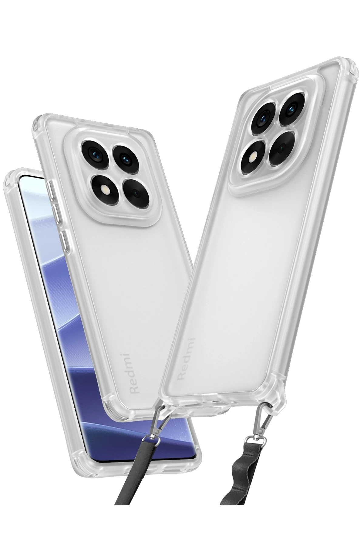 Newface Xiaomi Redmi Note 14 Pro 5G Kılıf Penta Silikon Kılıf - Şeffaf