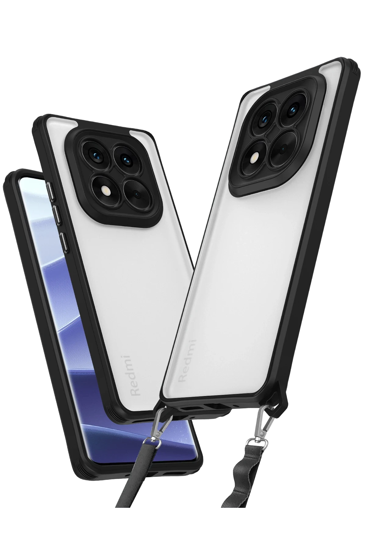Newface Xiaomi Redmi Note 14 Pro 4G Kılıf Penta Silikon Kılıf - Siyah