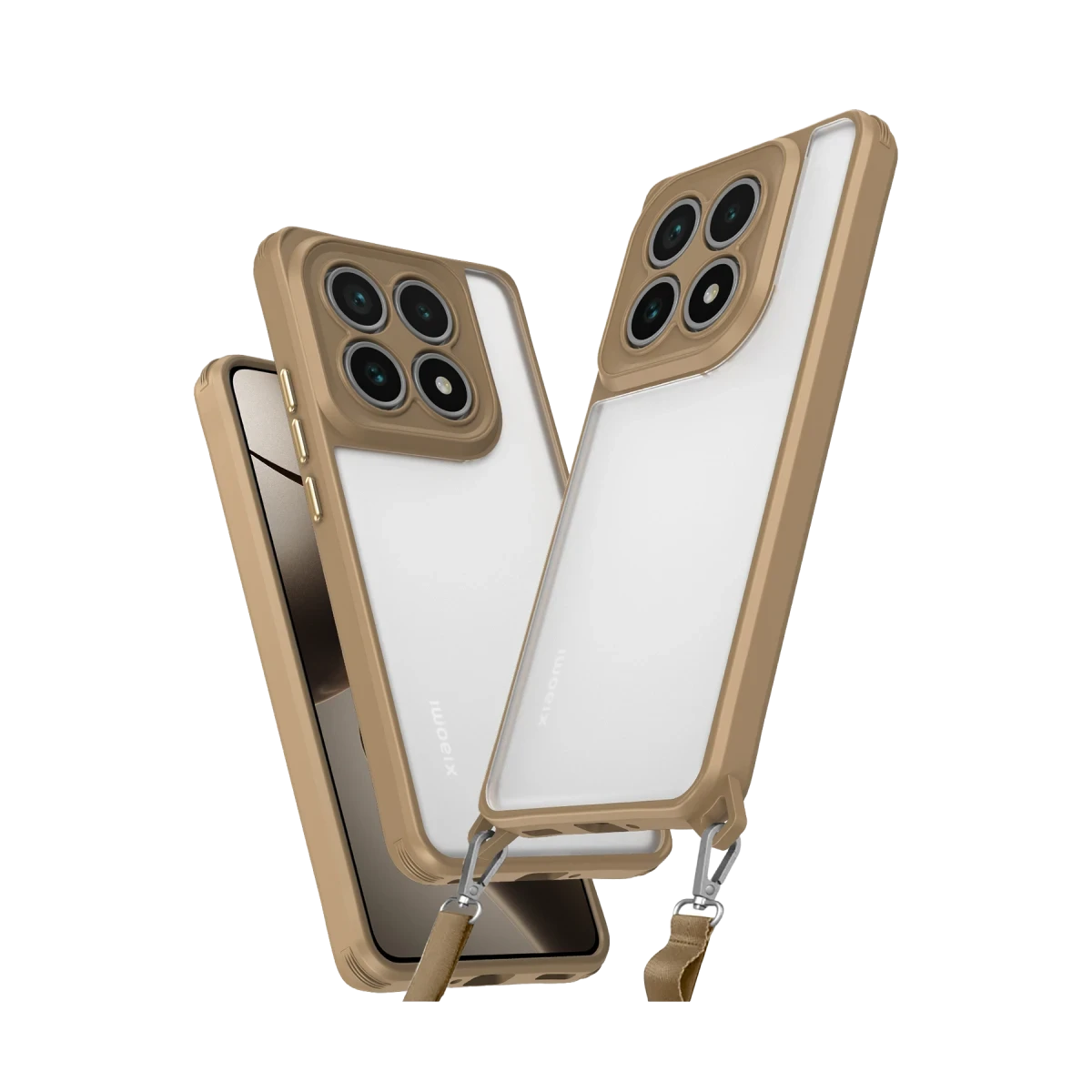 Newface Xiaomi Mi 14T Pro Kılıf Penta Silikon Kılıf - Çöl Titanyum