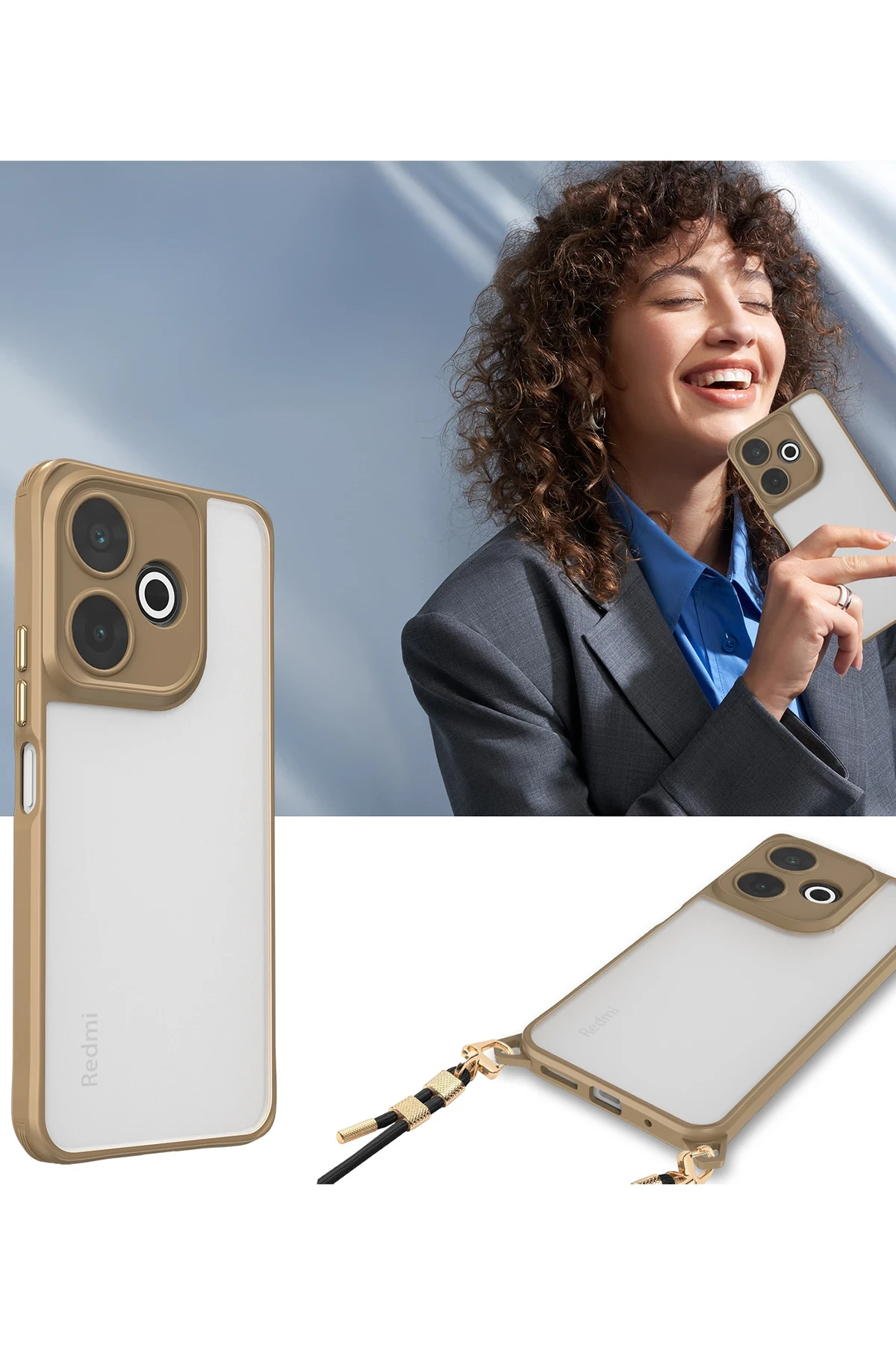 Newface Xiaomi Redmi 13 4G Kılıf Penta Silikon Kılıf - Siyah — görsel 3