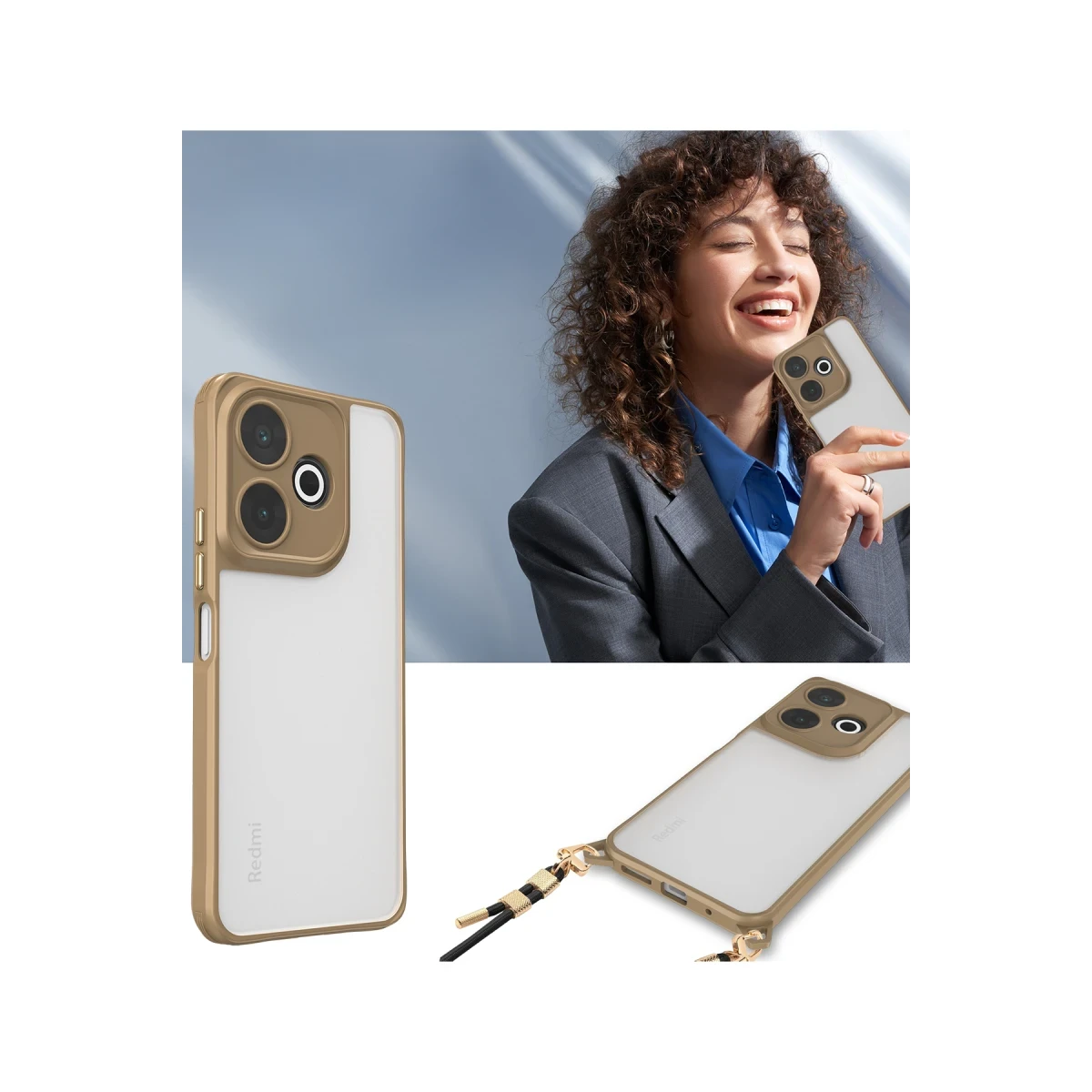 Newface Xiaomi Redmi 13 4G Kılıf Penta Silikon Kılıf - Siyah — görsel 7