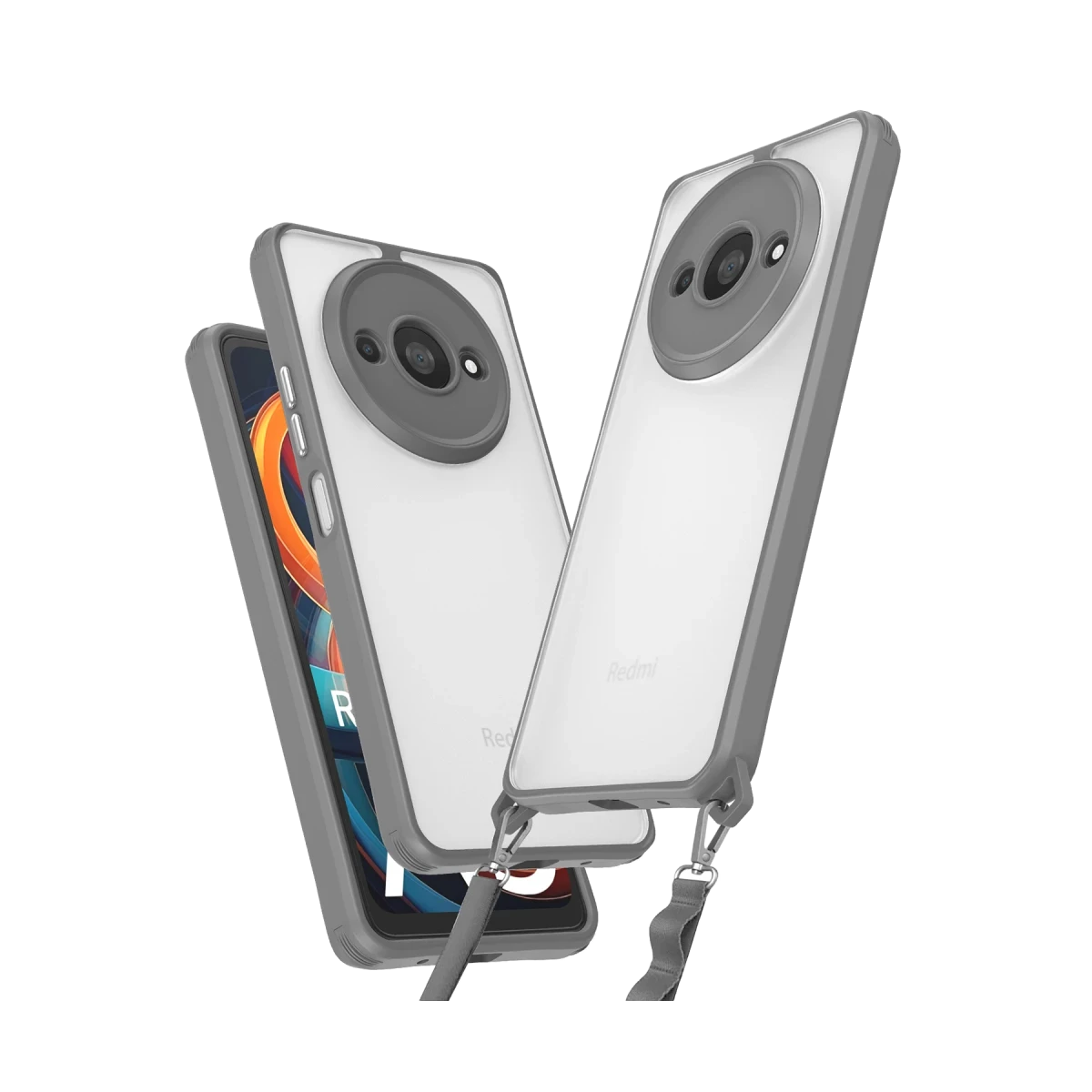 Xiaomi Redmi A3 4G Kılıf Penta Silikon Kılıf - Titan Gri