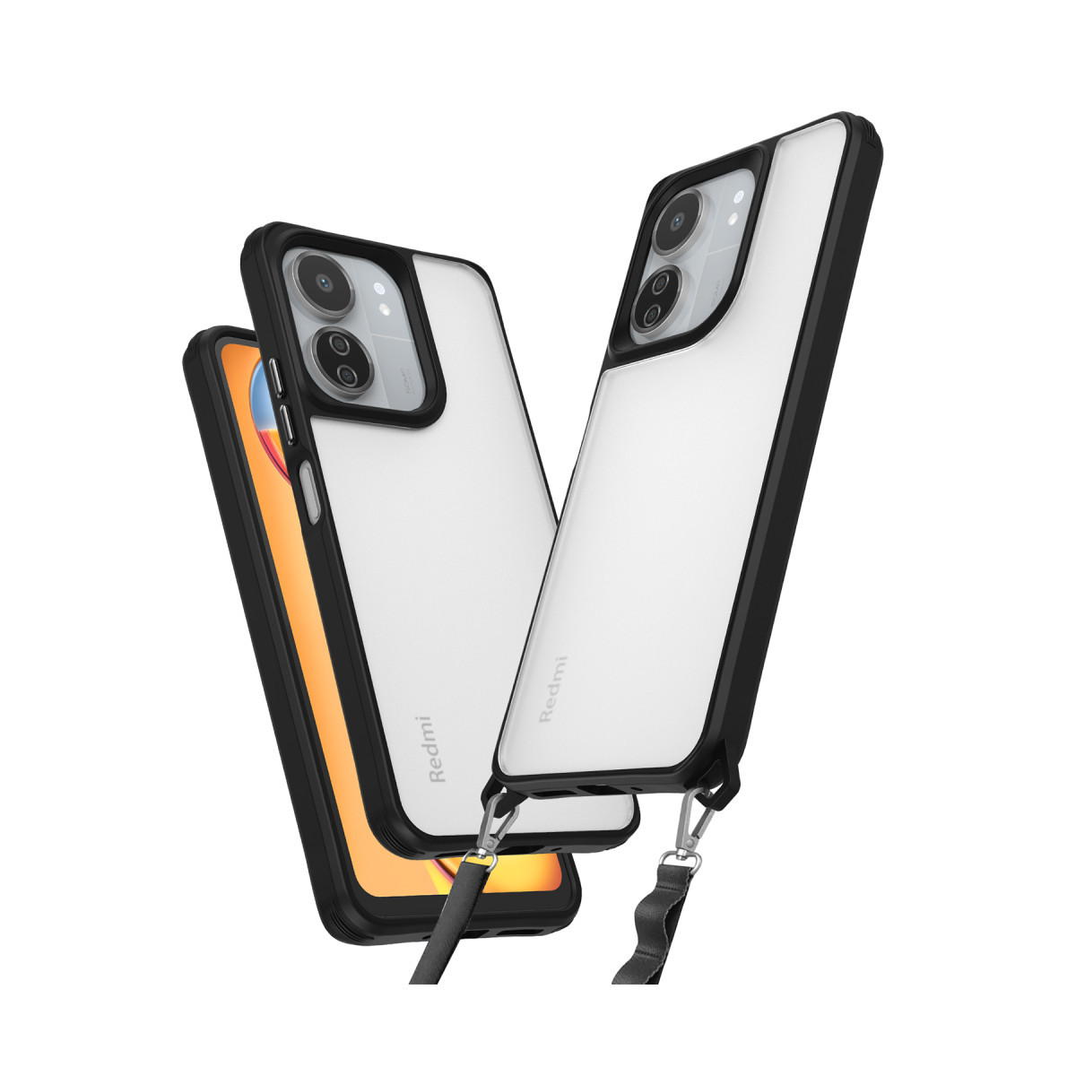Newface Xiaomi Redmi 13C Kılıf Penta Silikon Kılıf - Siyah — görsel 7