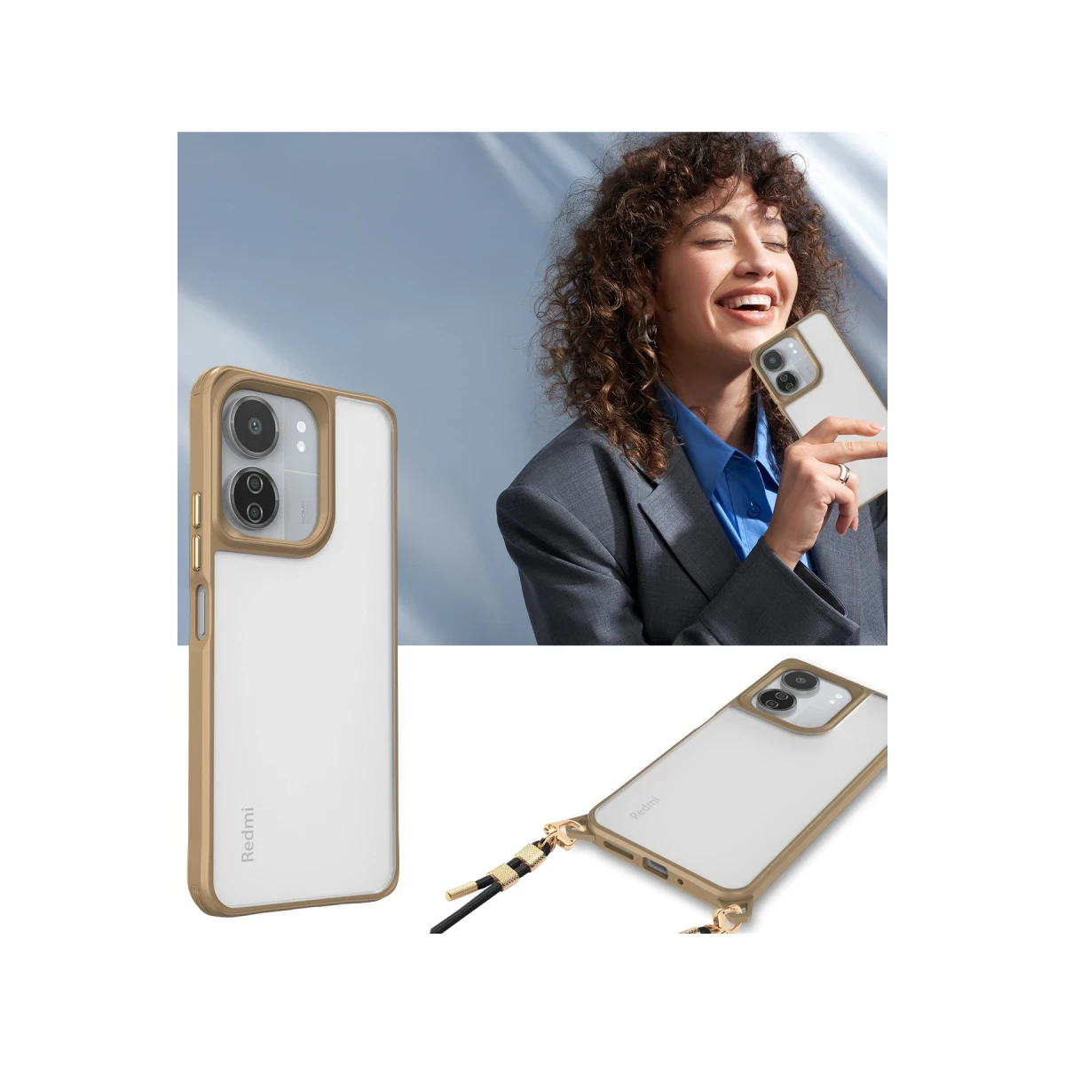 Newface Xiaomi Redmi 13C Kılıf Penta Silikon Kılıf - Siyah — görsel 6