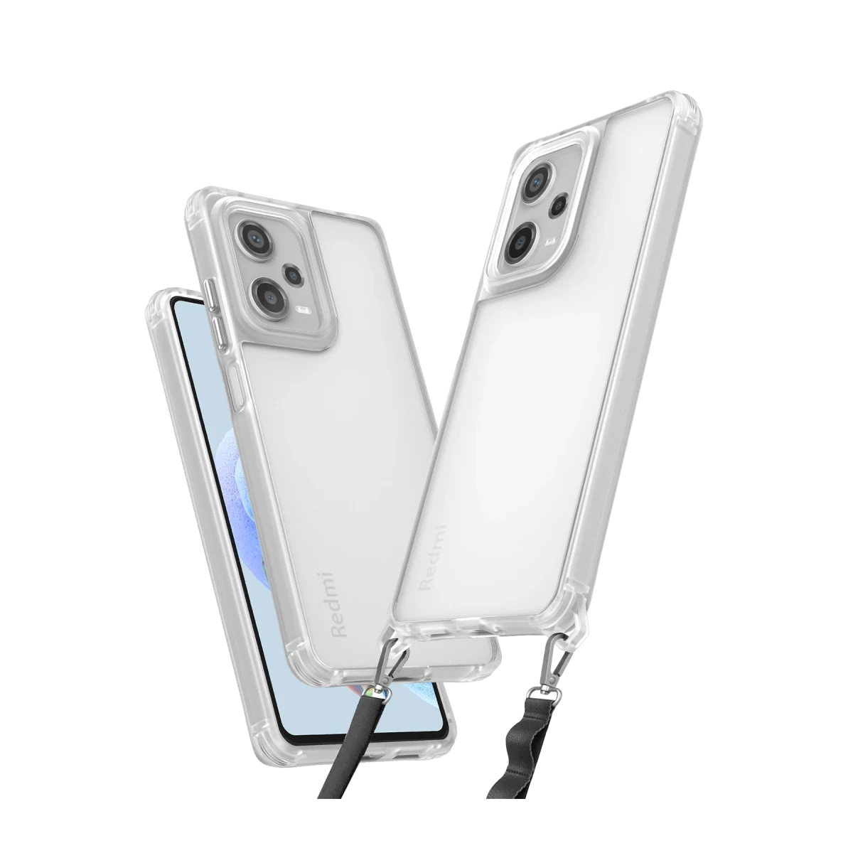 Newface Xiaomi Redmi Note 12 Pro 5G Kılıf Penta Silikon Kılıf - Şeffaf