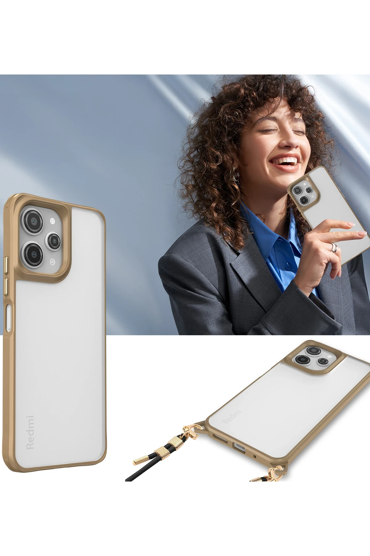 Newface Xiaomi Redmi 12 Kılıf Penta Silikon Kılıf - Siyah — görsel 3