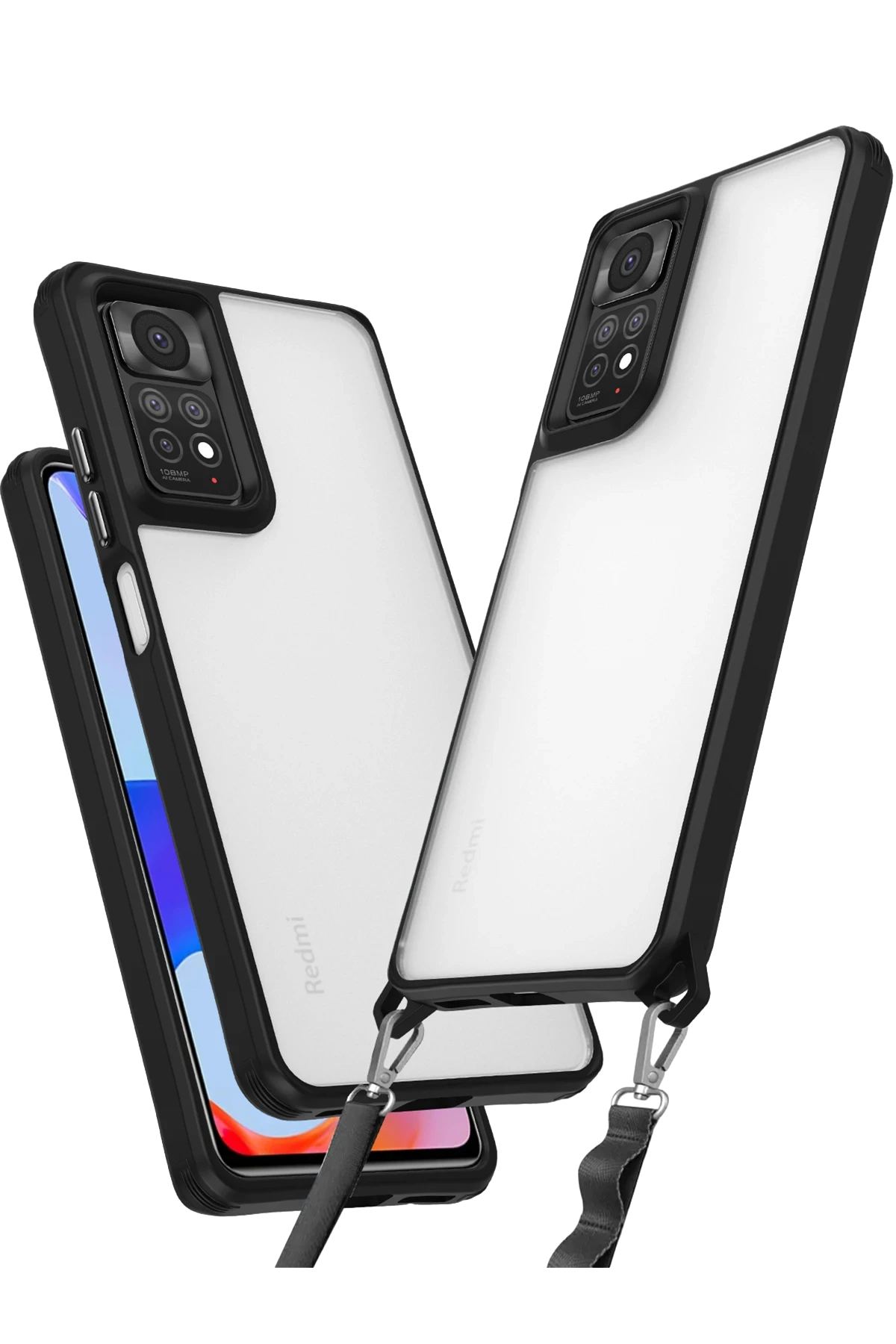 Newface Xiaomi Redmi Note 11 Pro Kılıf Penta Silikon Kılıf - Siyah