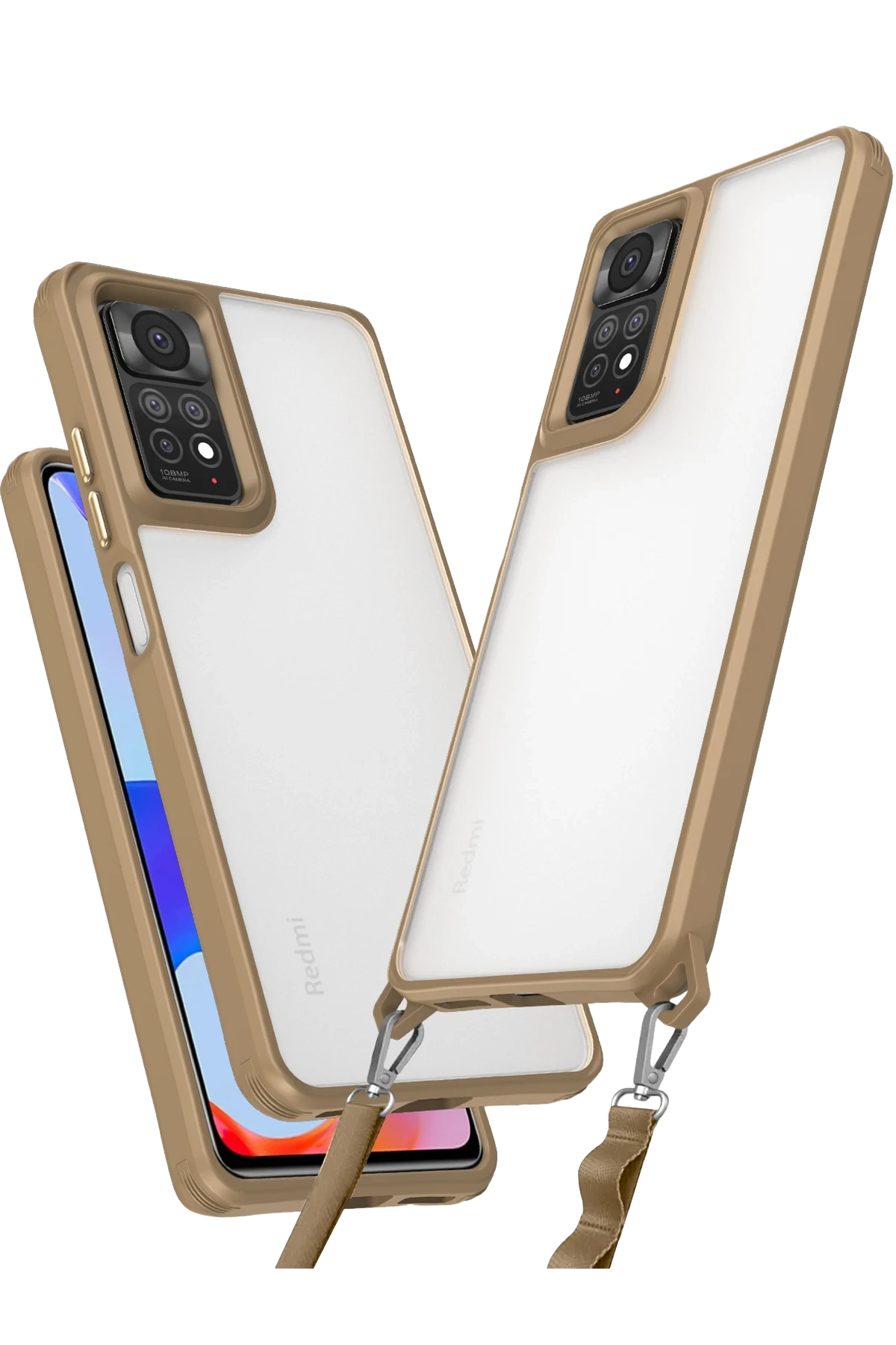 Newface Xiaomi Redmi Note 11 Pro Kılıf Penta Silikon Kılıf - Çöl Titanyum