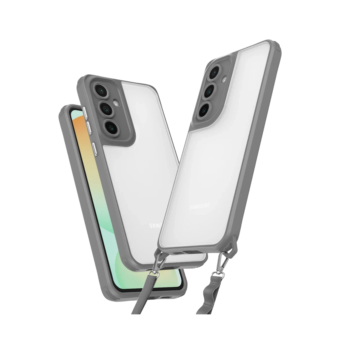 Newface Samsung Galaxy A55 5G Kılıf Penta Silikon Kılıf - Titan Gri