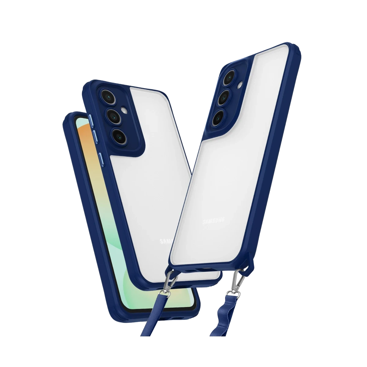 Newface Samsung Galaxy A35 5G Kılıf Penta Silikon Kılıf - Lacivert
