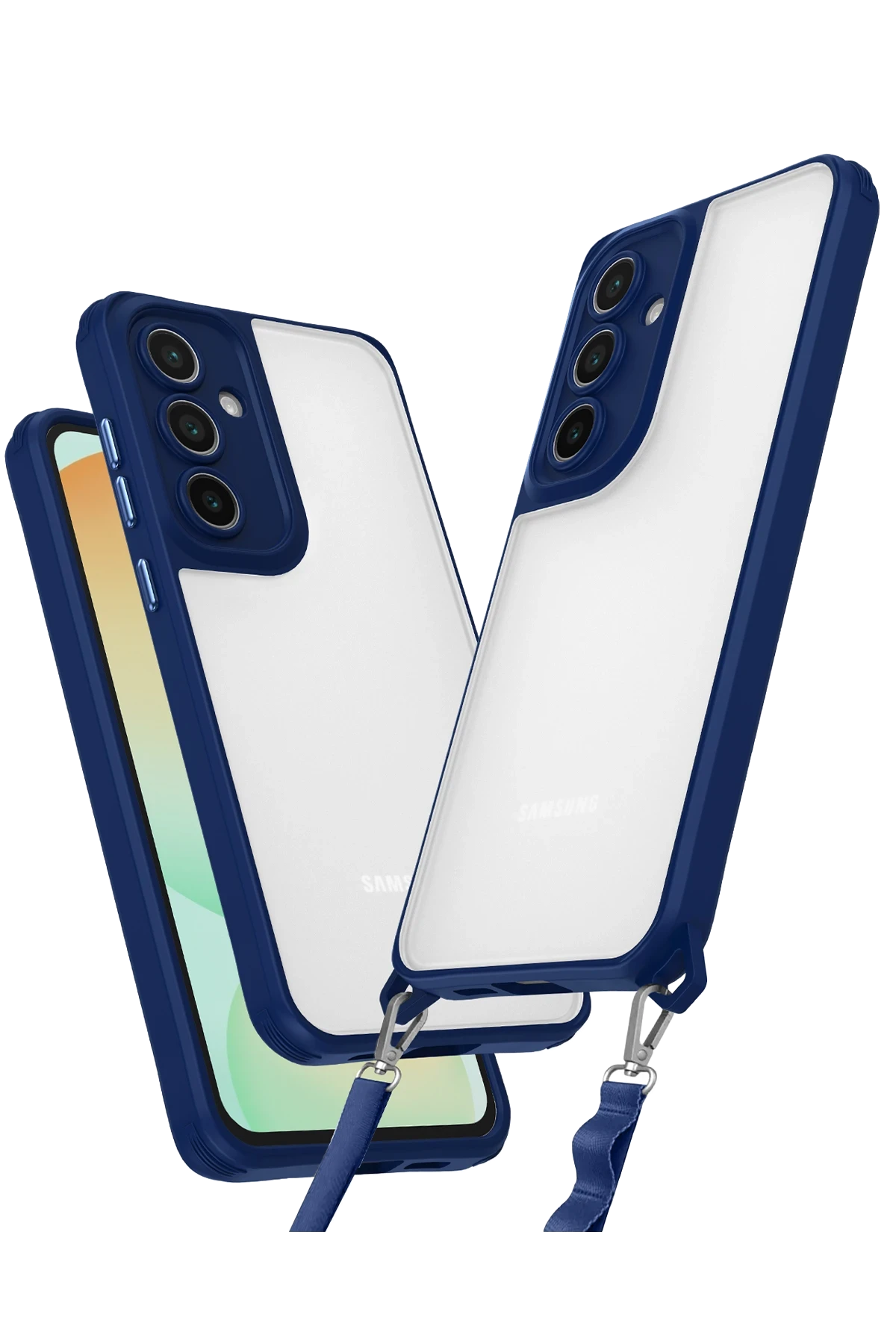 Newface Samsung Galaxy A25 5G Kılıf Penta Silikon Kılıf - Lacivert