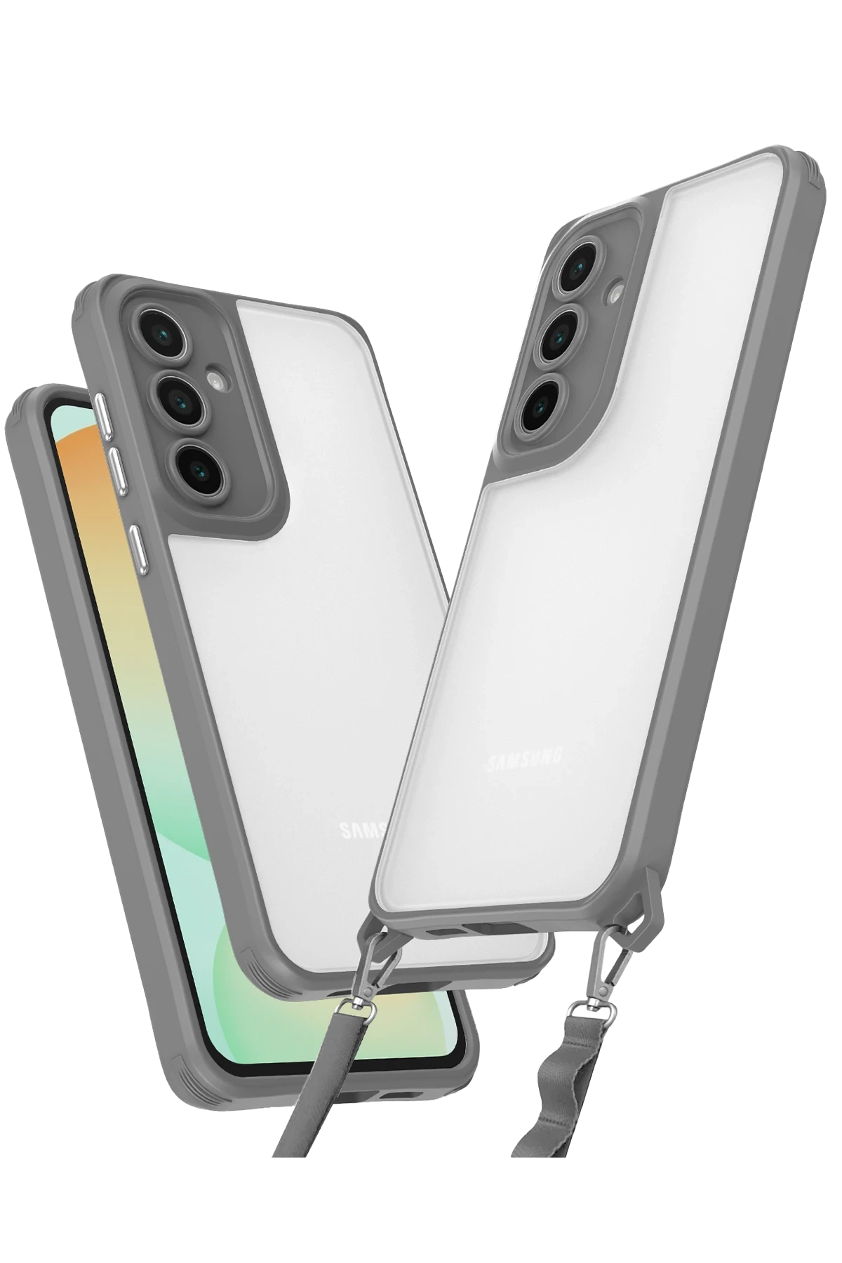 Newface Samsung Galaxy A25 5G Kılıf Penta Silikon Kılıf - Titan Gri
