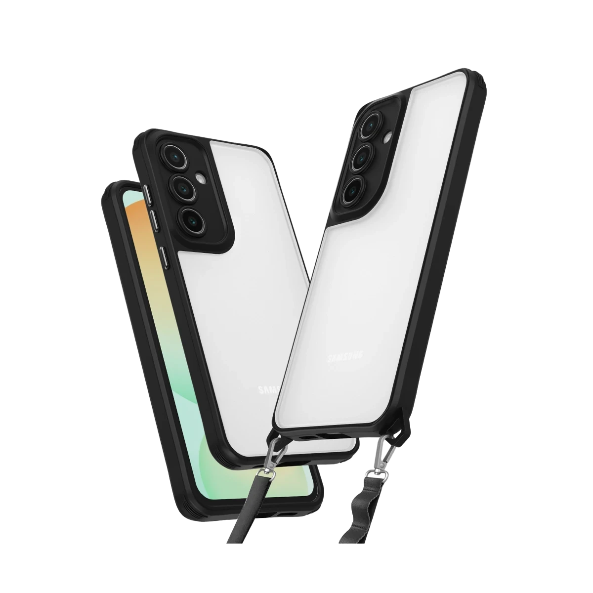 Newface Samsung Galaxy A14 4G Kılıf Penta Silikon Kılıf - Siyah — görsel 4