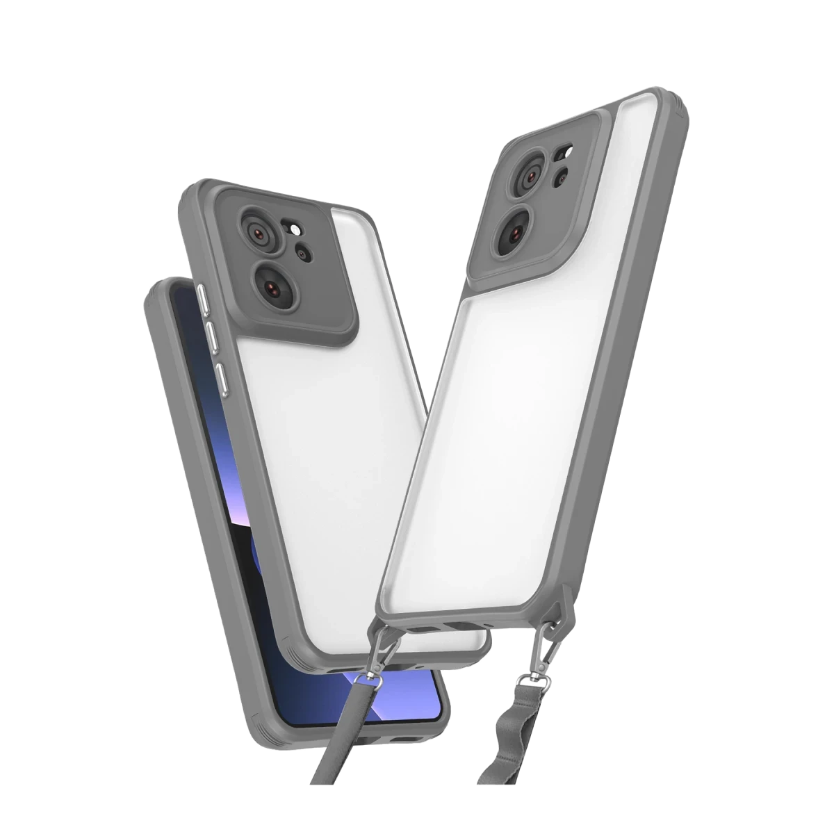 Newface Xiaomi Mi 13T Pro Kılıf Penta Silikon Kılıf - Titan Gri
