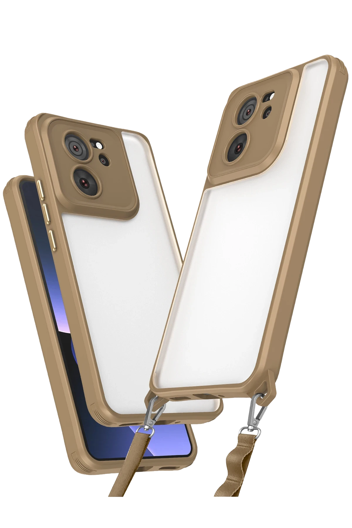 Newface Xiaomi Mi 13T Pro Kılıf Penta Silikon Kılıf - Çöl Titanyum