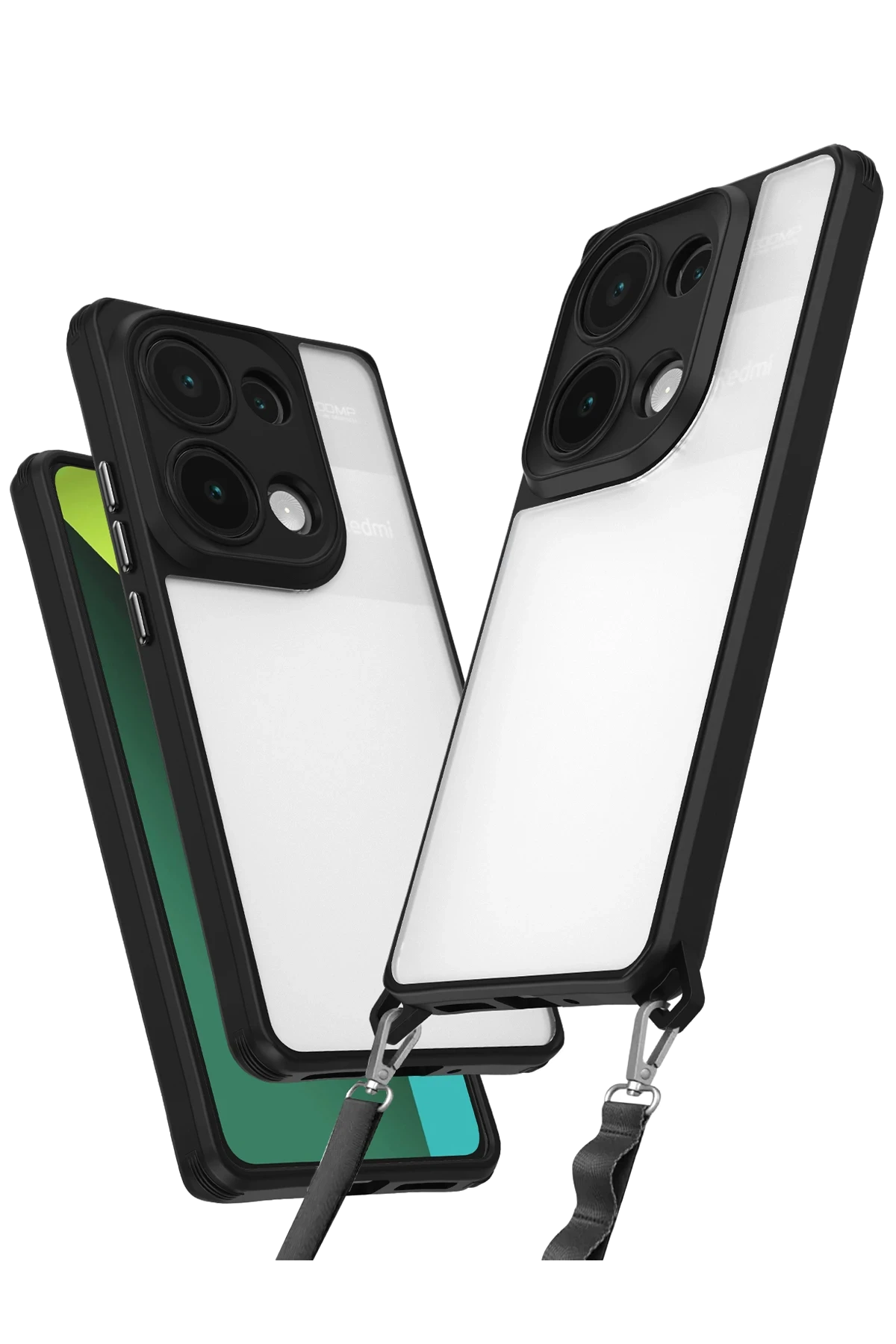 Newface Xiaomi Redmi Note 13 Pro 5G Kılıf Penta Silikon Kılıf - Siyah