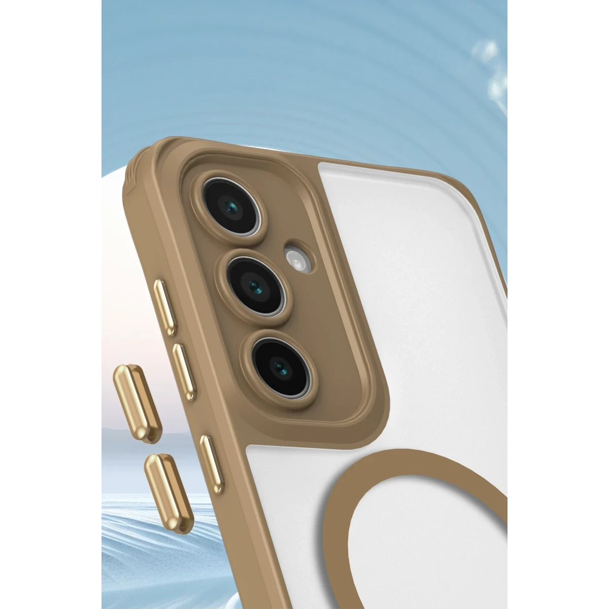 Newface Samsung Galaxy S24 FE Kılıf Enka Magsafe Silikon Kılıf - Siyah — görsel 6