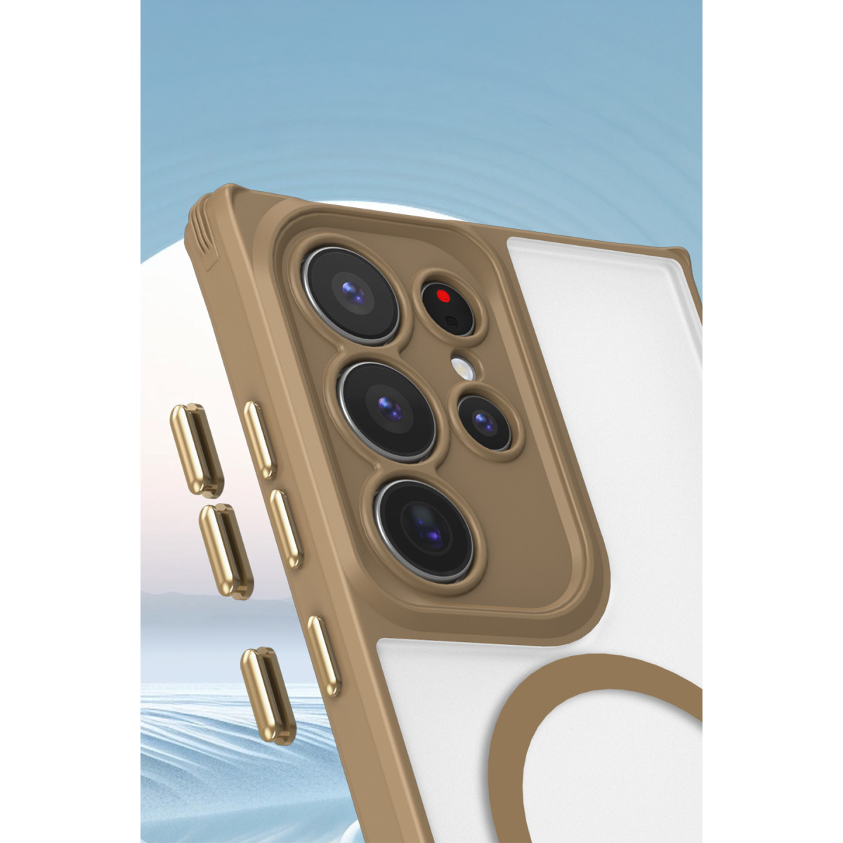 Newface Samsung Galaxy S23 Ultra Kılıf Enka Magsafe Silikon Kılıf - Siyah — görsel 10