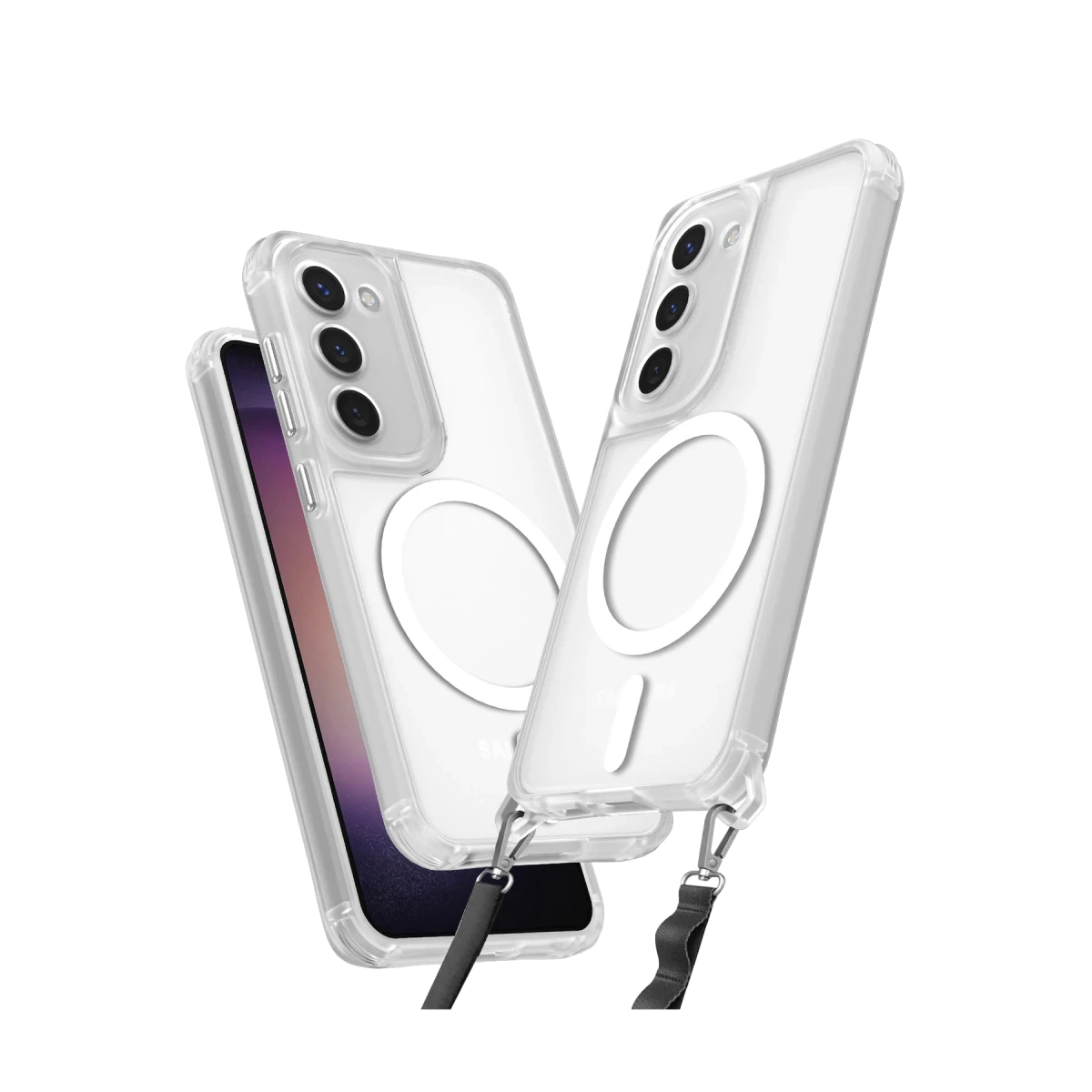Samsung Galaxy S23 Plus Kılıf Enka Magsafe Silikon Kılıf - Şeffaf