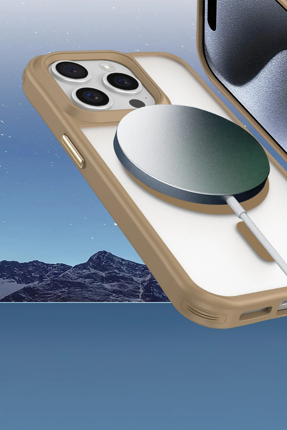Newface iPhone 16 Pro Max Kılıf Enka Magsafe Silikon Kılıf - Şeffaf