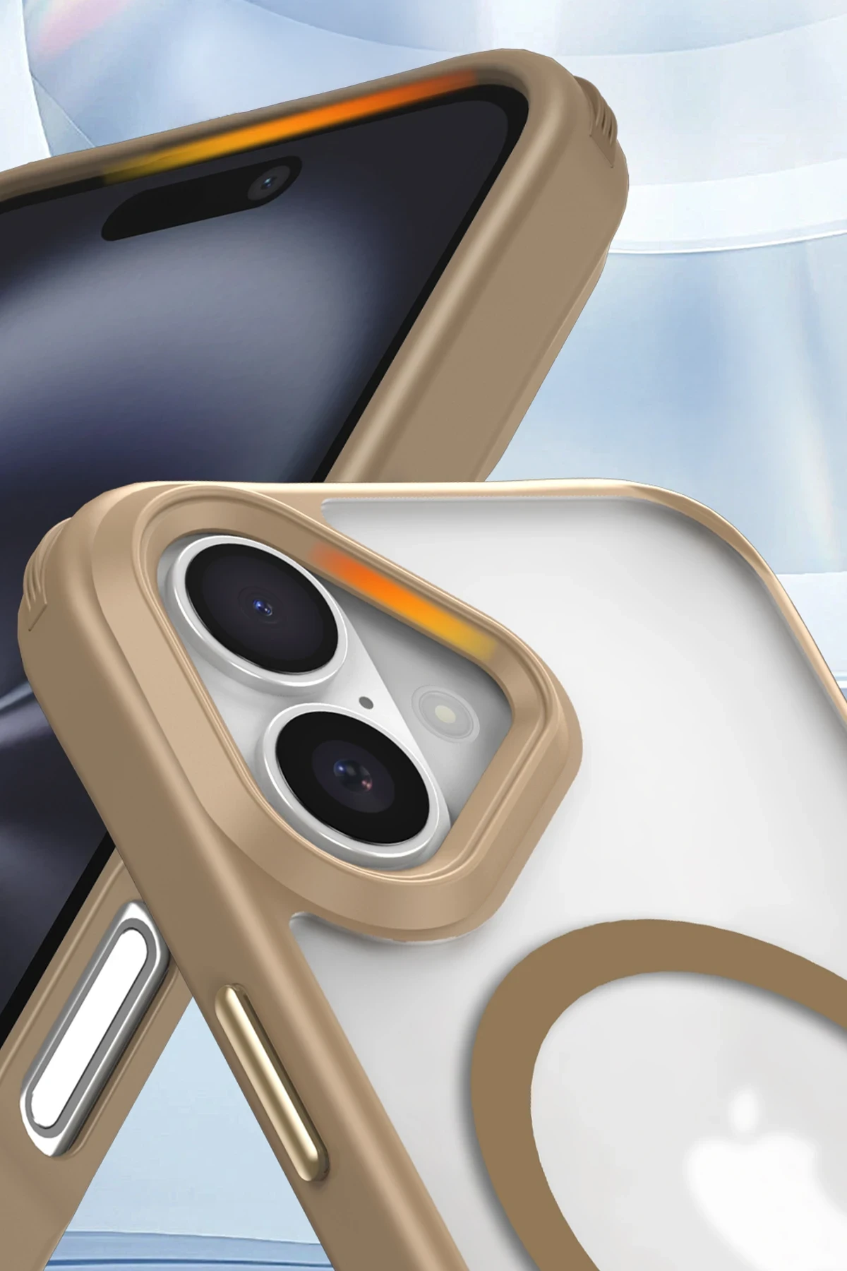 Newface iPhone 16 Kılıf Enka Magsafe Silikon Kılıf - Şeffaf