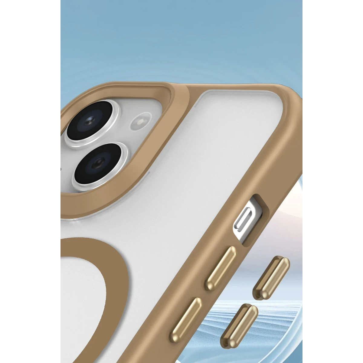 Newface Apple iPhone 15 Plus Kılıf Enka Magsafe Silikon Kılıf - Siyah — görsel 6