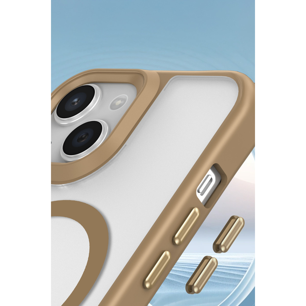 Newface Apple iPhone 15 Plus Kılıf Enka Magsafe Silikon Kılıf - Siyah — görsel 10