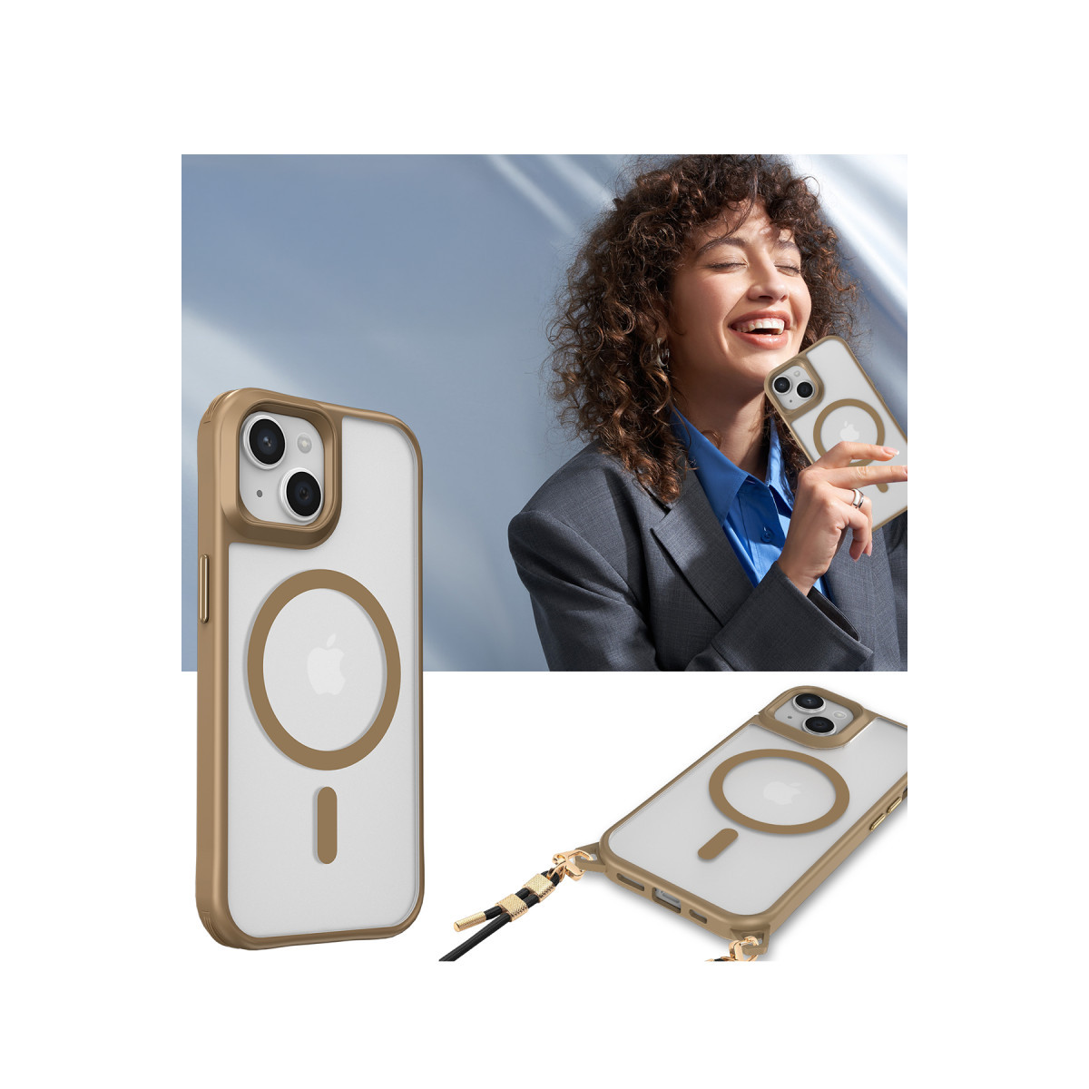 Newface Apple iPhone 15 Kılıf Enka Magsafe Silikon Kılıf - Siyah — görsel 11