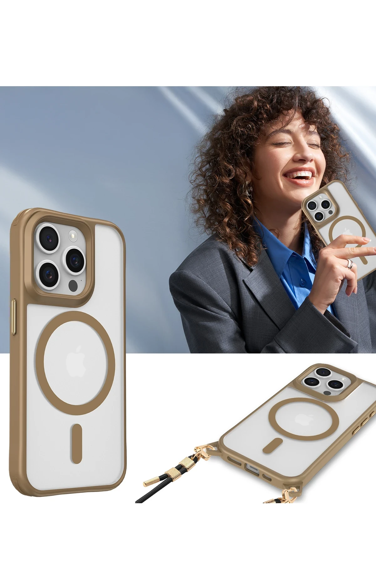 Newface iPhone 14 Pro Max Kılıf Enka Magsafe Silikon Kılıf - Şeffaf