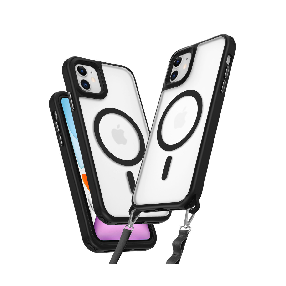 Newface Apple iPhone 11 Kılıf Enka Magsafe Silikon Kılıf - Siyah — görsel 11