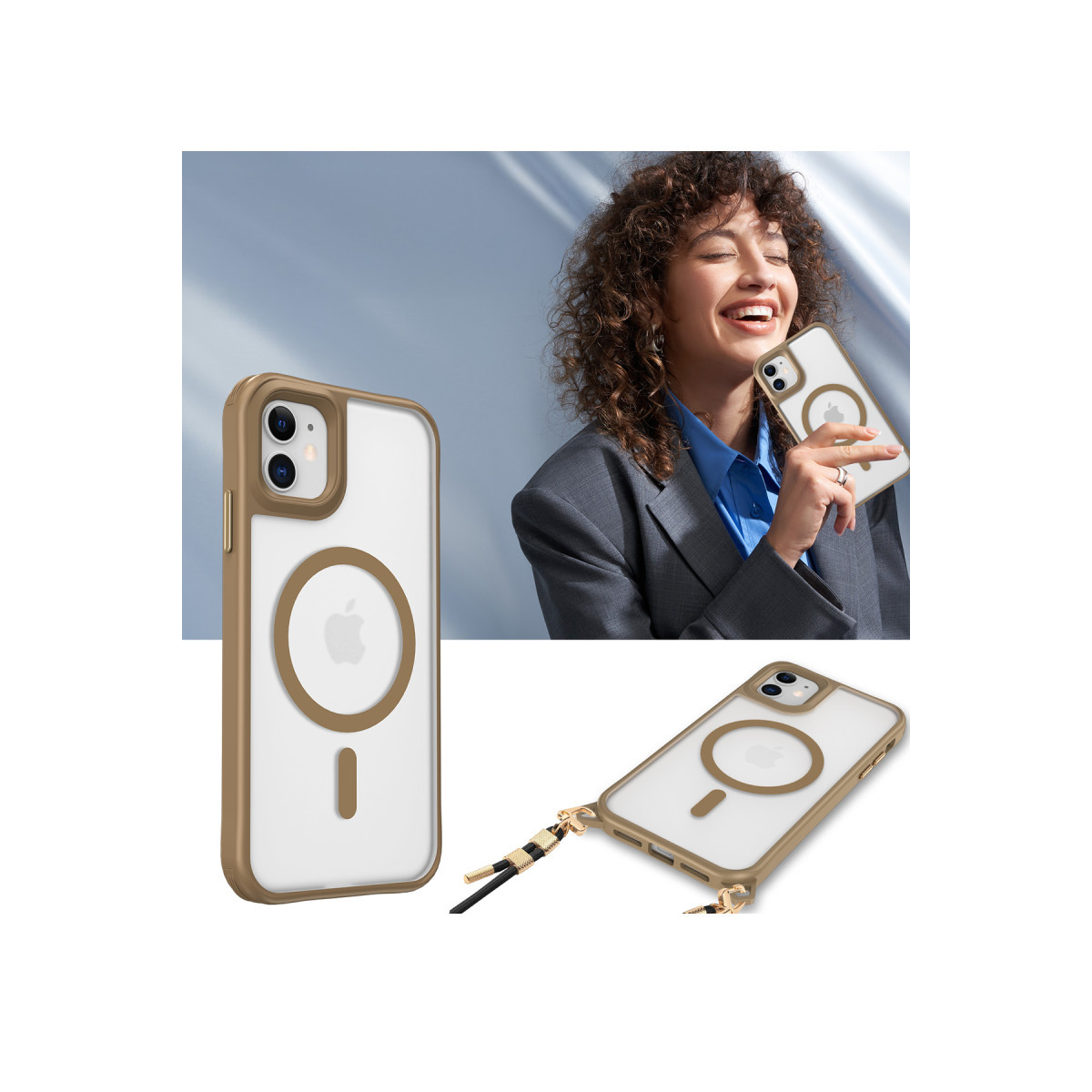 Newface Apple iPhone 11 Kılıf Enka Magsafe Silikon Kılıf - Siyah — görsel 12