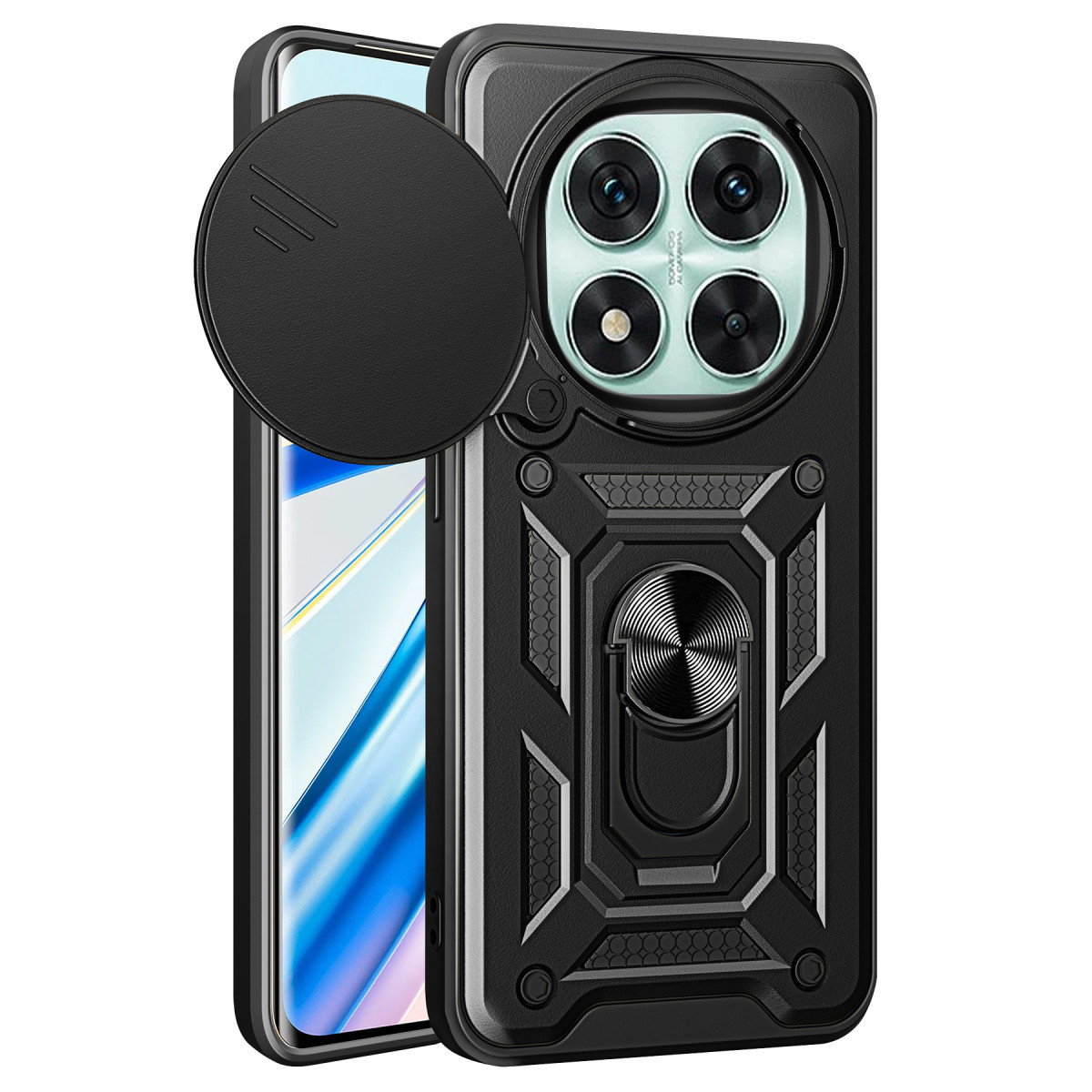 Newface Xiaomi Redmi Note 14 Pro 5G Kılıf Pars Lens Yüzüklü Silikon - Siyah — görsel 11