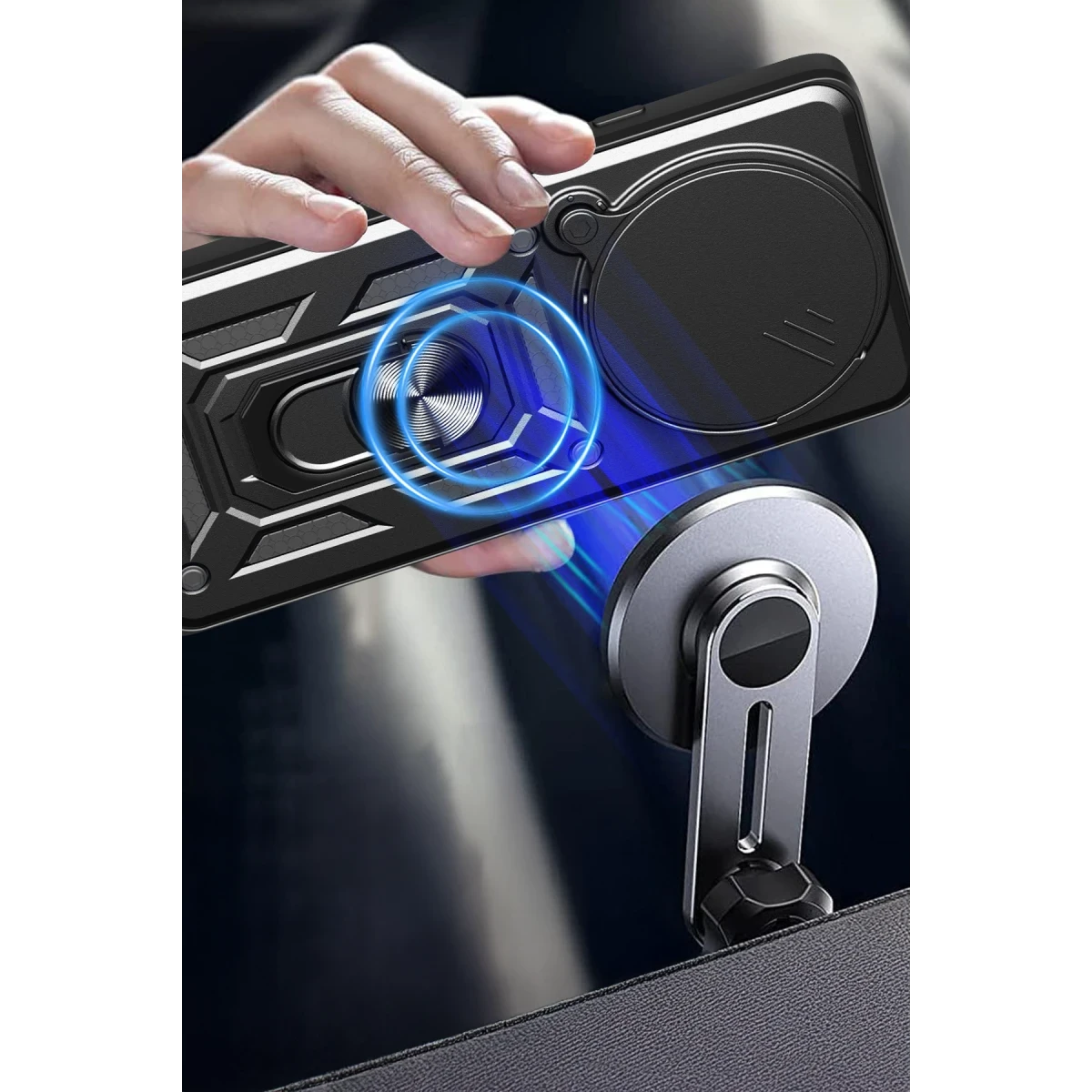 Newface Xiaomi Redmi Note 14 Pro Plus Kılıf Pars Lens Yüzüklü Silikon - Siyah — görsel 6