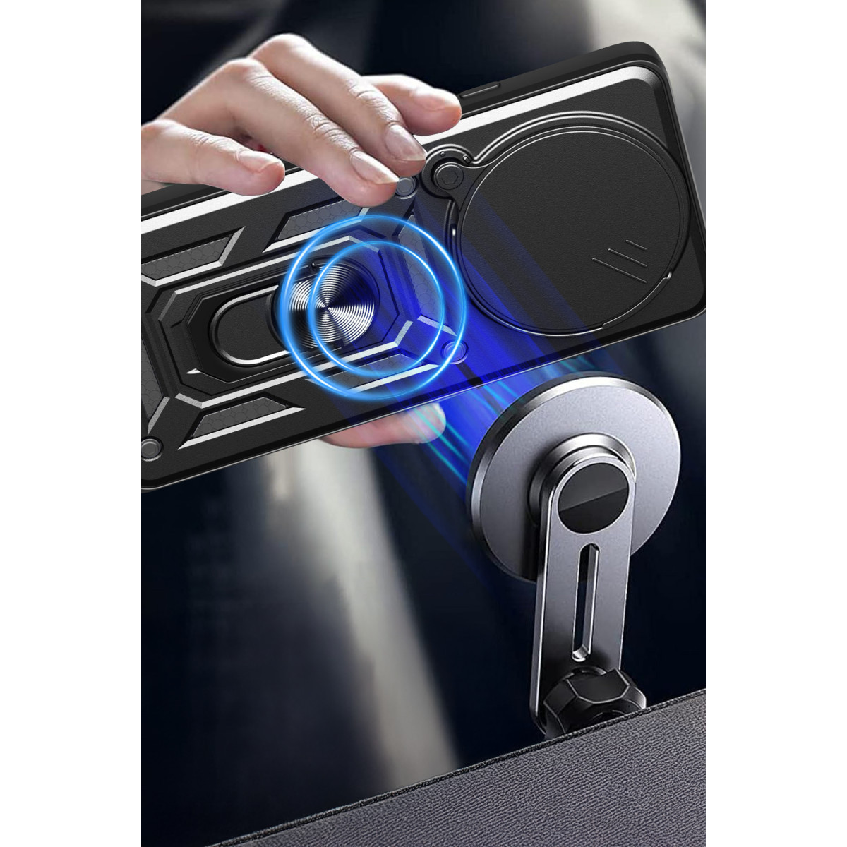 Newface Xiaomi Redmi Note 14 Pro Plus Kılıf Pars Lens Yüzüklü Silikon - Siyah — görsel 9
