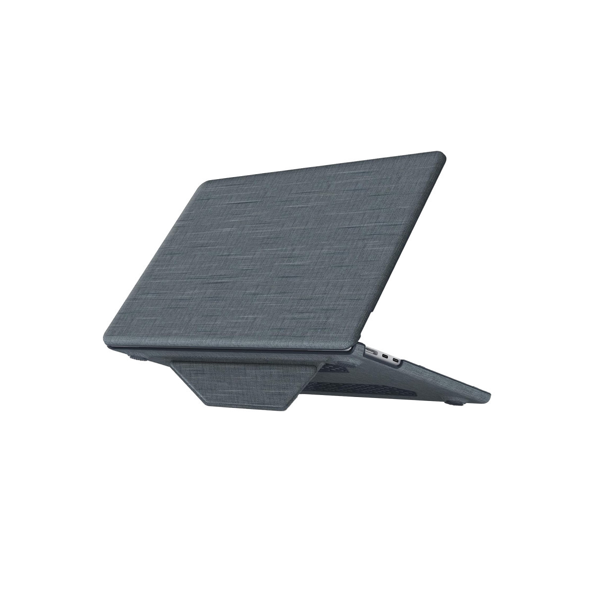 Newface Apple Macbook Pro 13 2020 Macbook Kumaş Kapak - Gri — görsel 9