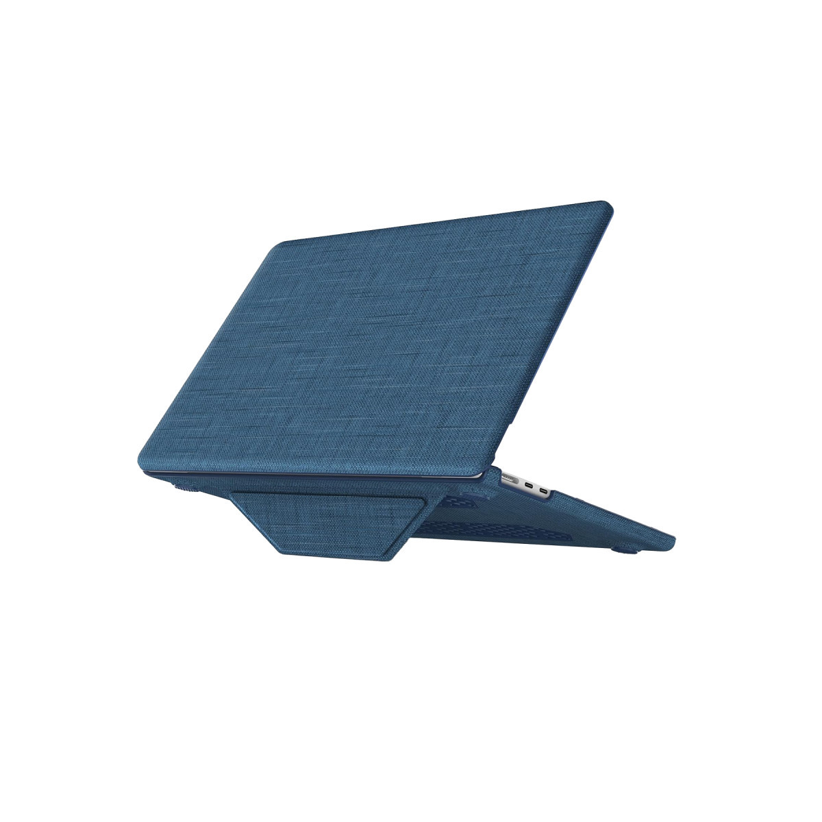 Newface Apple Macbook Pro 14 2021 Macbook Kumaş Kapak - Lacivert — görsel 9