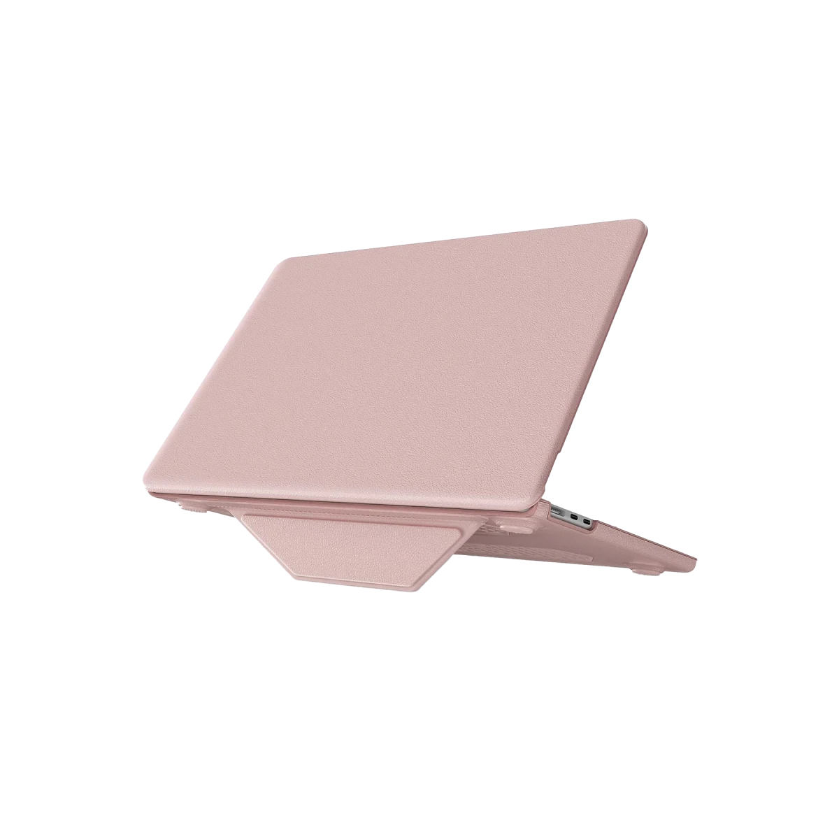 Newface Apple Macbook Pro 14 2021 Macbook Deri Kapak - Pembe