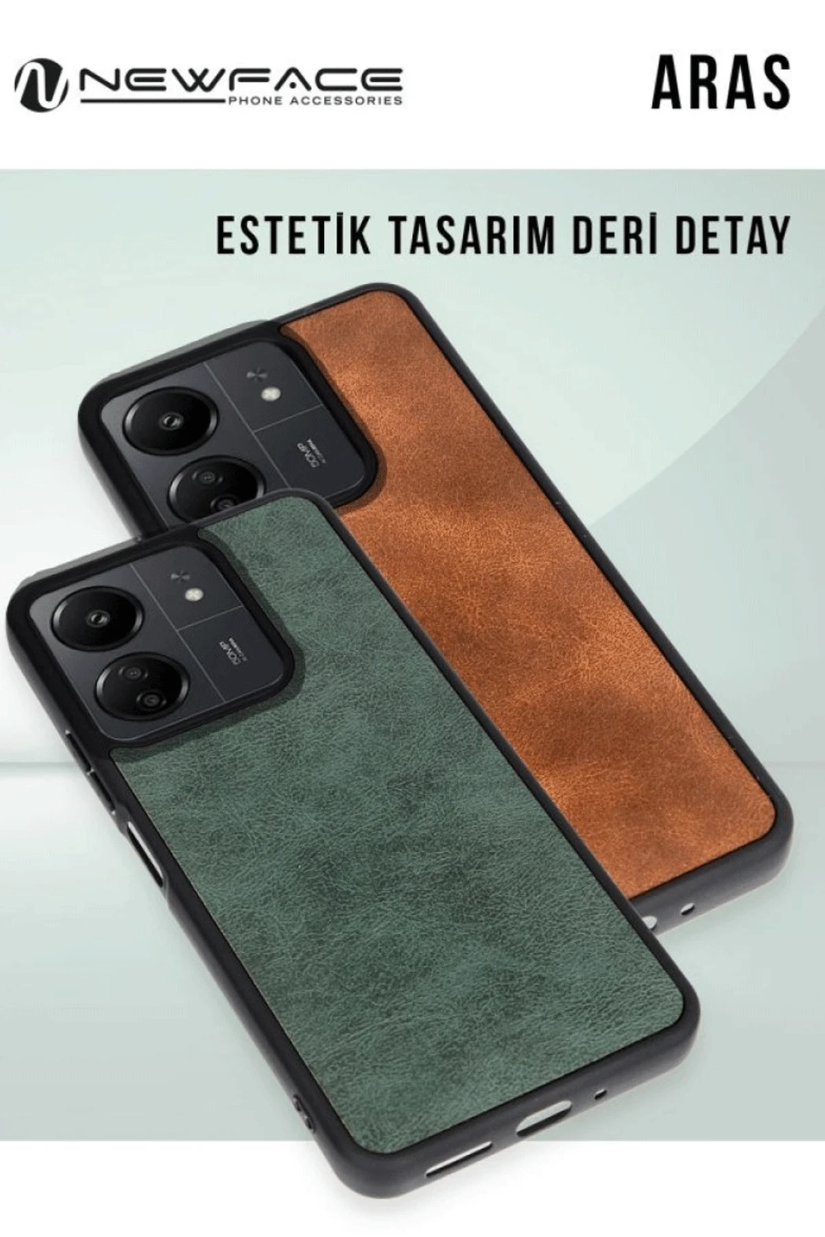 Newface Samsung Galaxy A56 Kılıf Aras Deri Kapak - Bordo
