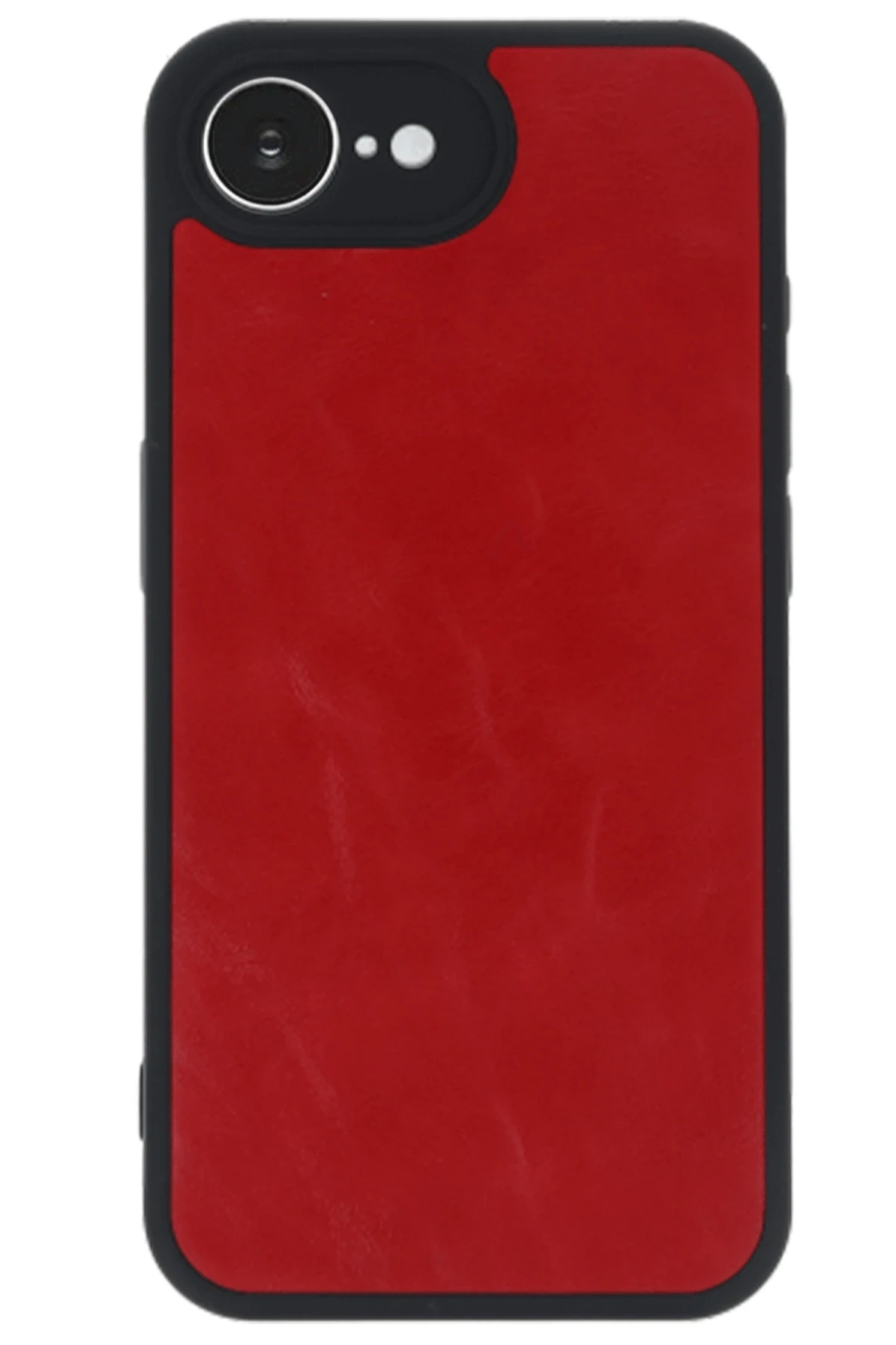 Newface iPhone 16E Kılıf Aras Deri Kapak - Kırmızı