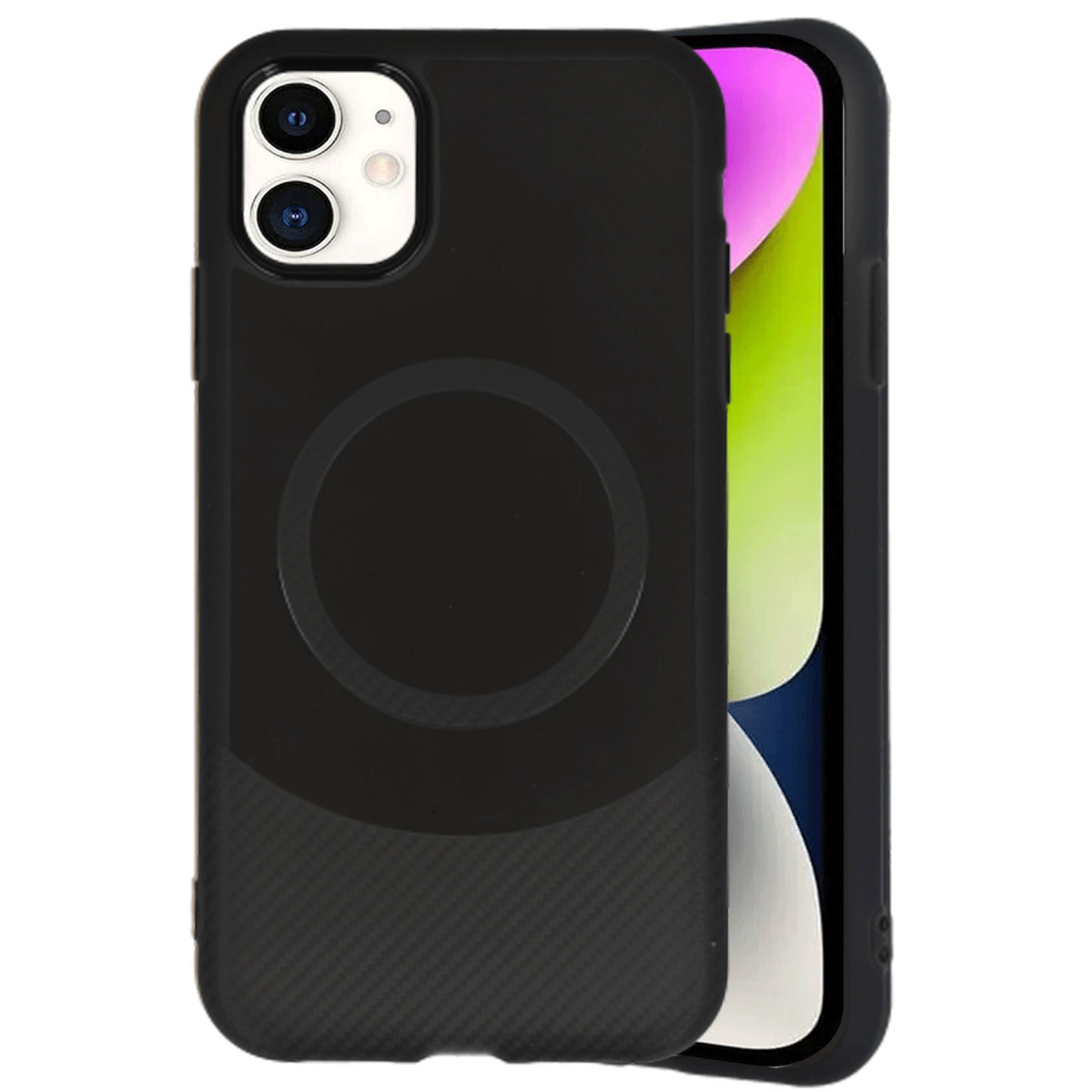 Newface Apple iPhone 11 Kılıf Maya Karbon Kapak - Siyah — görsel 7
